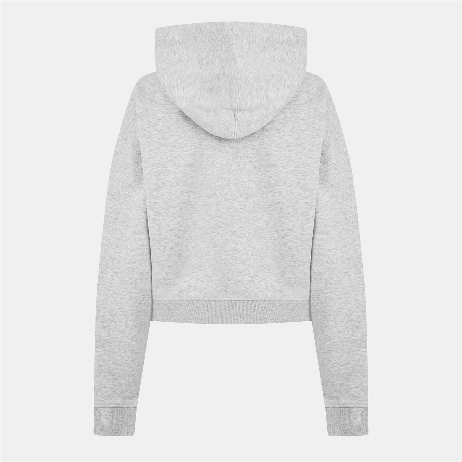 Jack Wills Baggy Fit Hooded Cropped Sweatshirt