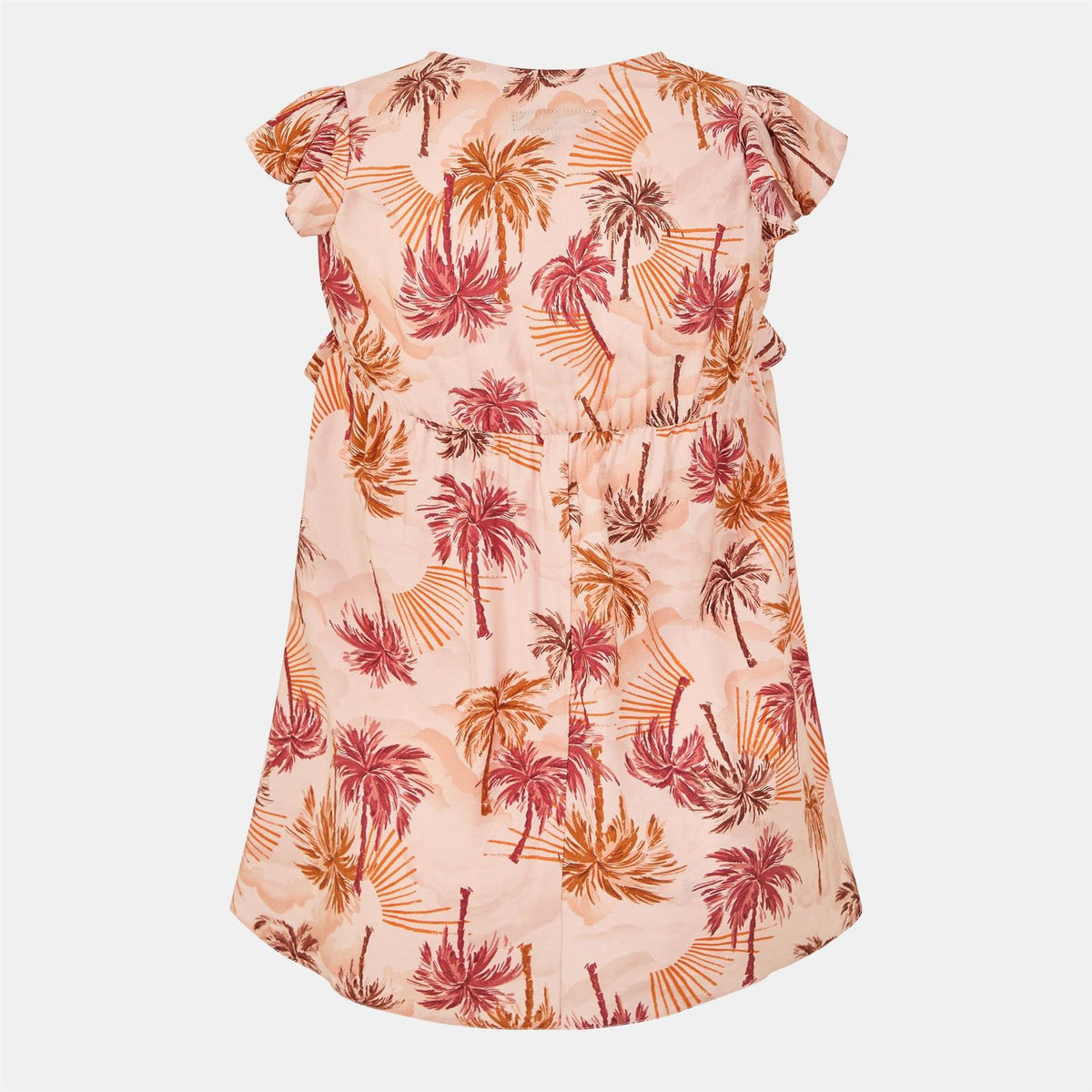 Biba Relaxed Fit Ruffle Sleeve Tie Neck Blouse