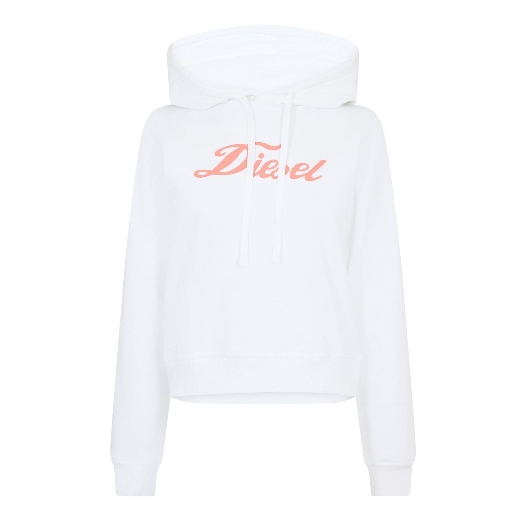 Diesel Lacoste Lettering Hooded Neck Long Sleeve Sweatshirt
