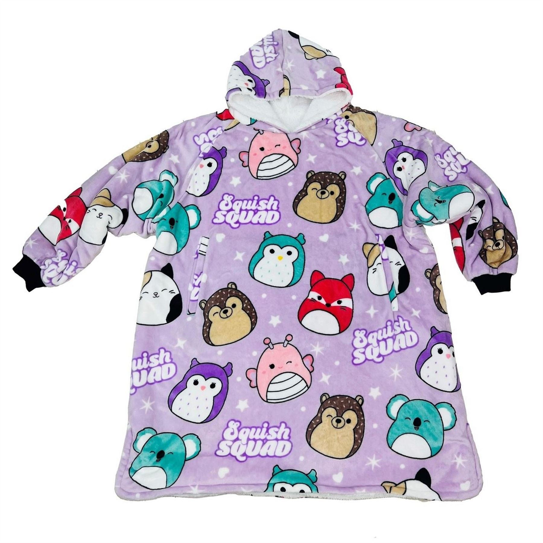 Squishmallows Kids Fleece Fluffy Dressing Gown