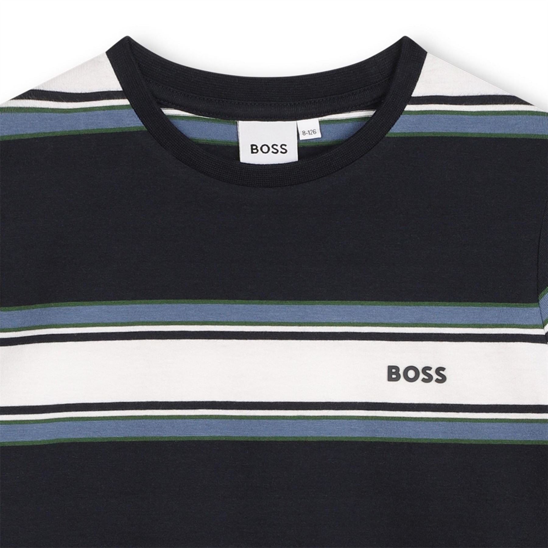 Boss Stripe T-Shirt, Luxury Striped Design