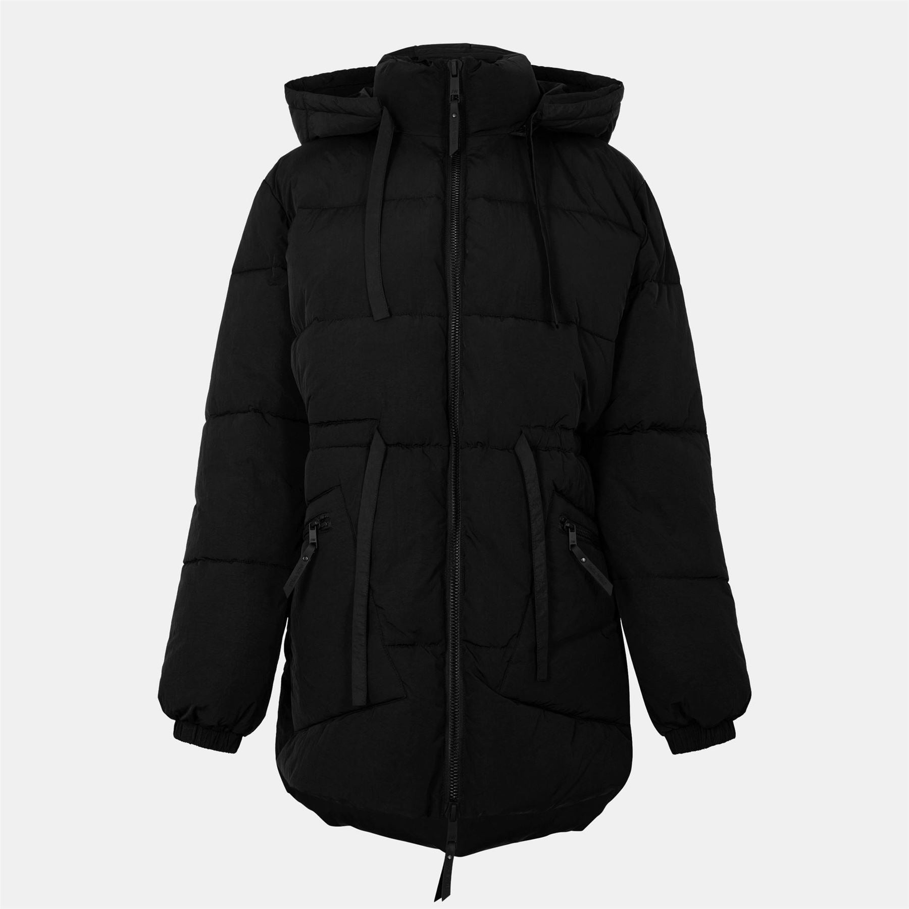 Jack Wills Jw Belted Tie Padded Short Puffer Jacket