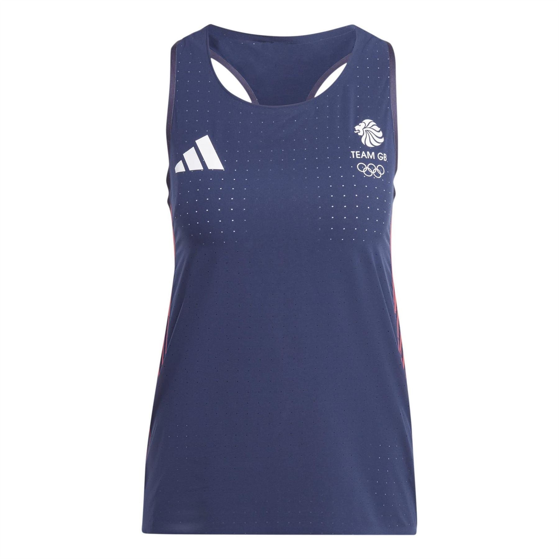 adidas Womens Team Gb Adizero Running Tank Top