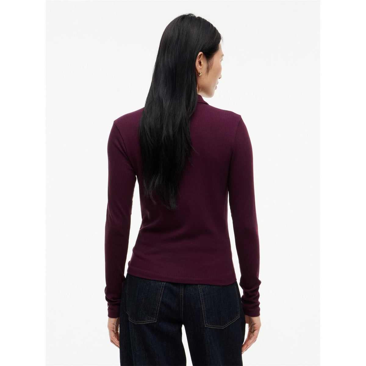 Tommy Hilfiger Rib Long Sleeve Polo Shirt
