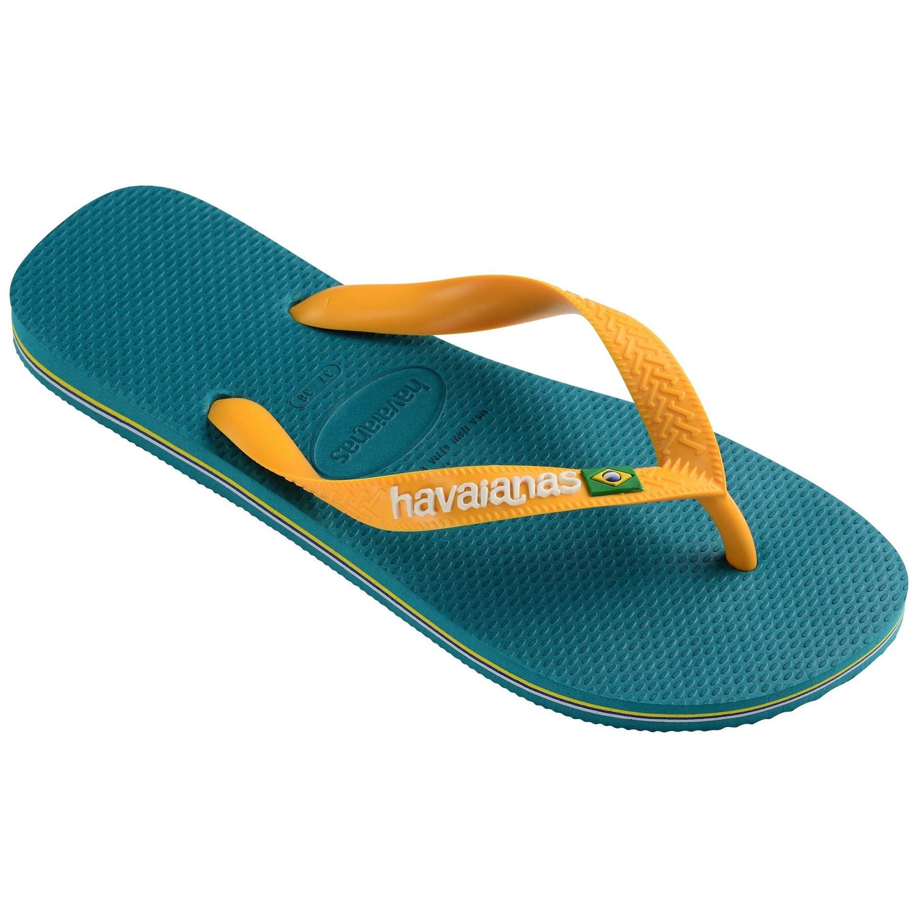 Havaianas Womens Hav. Brasil Logo Vibe Green 35 36 Flip Flops