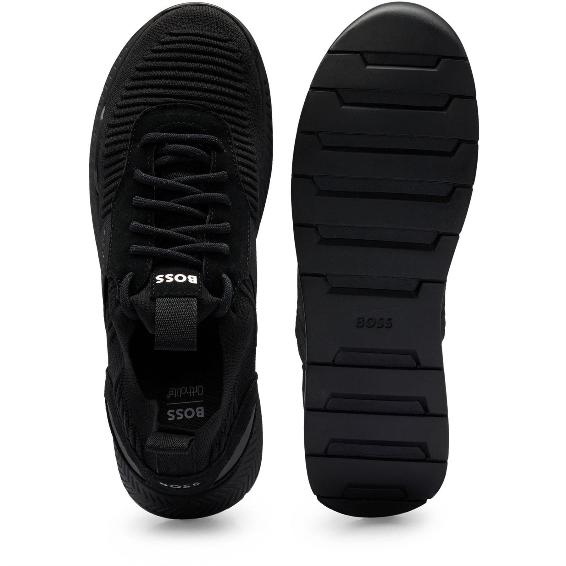 Boss Titanium Knit Trainers, Comfortable Design