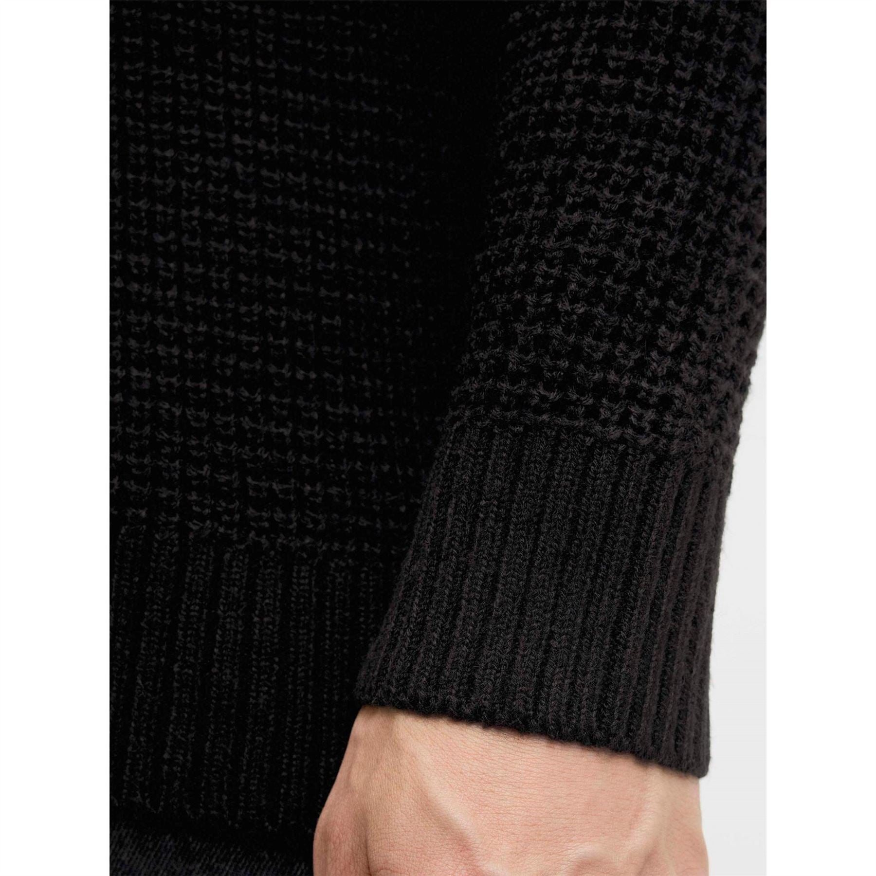 Jack and Jones Crew Neck Ribbed Collar Long Sleeve Sweater