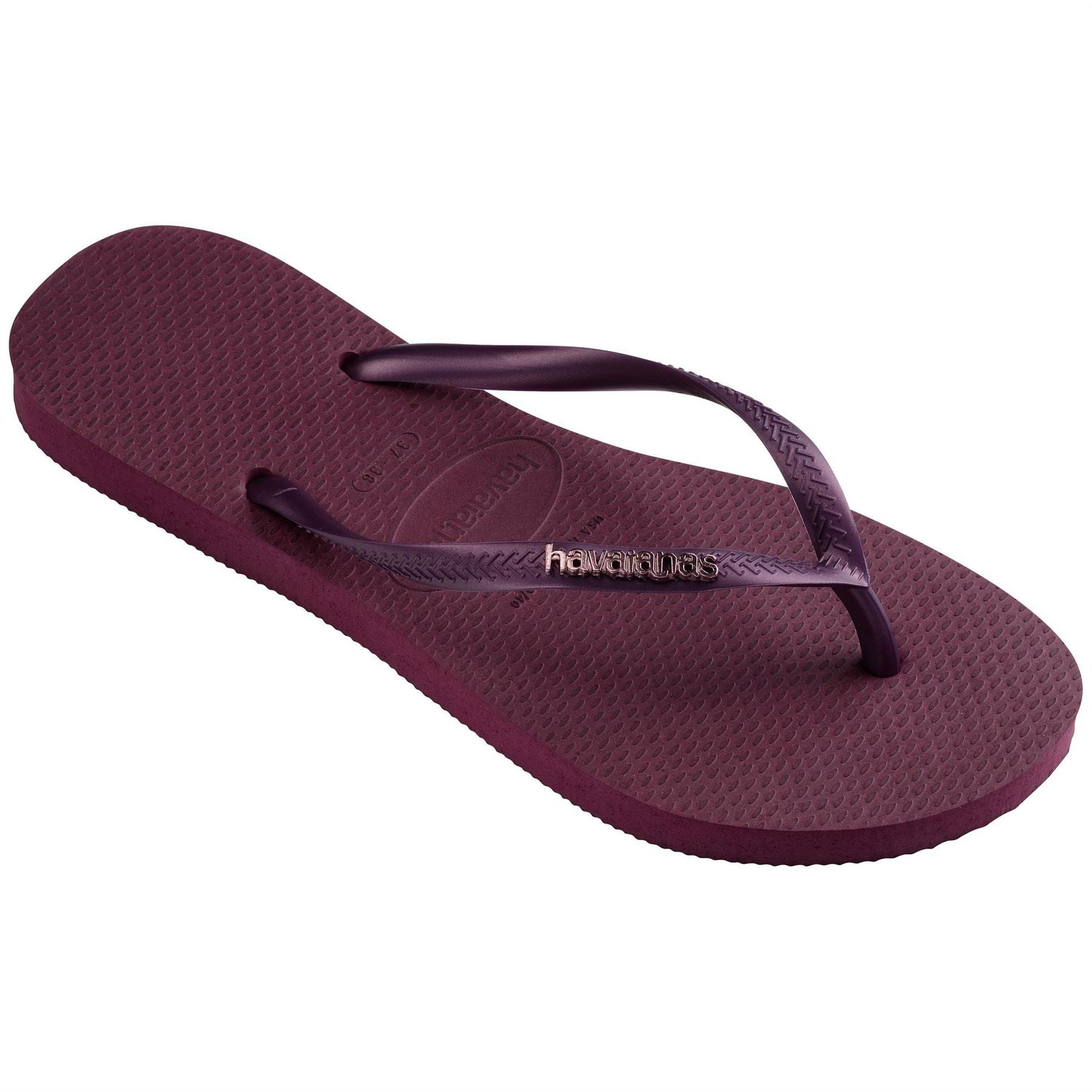 Havaianas Embellished Flip Flops with Thong Toe