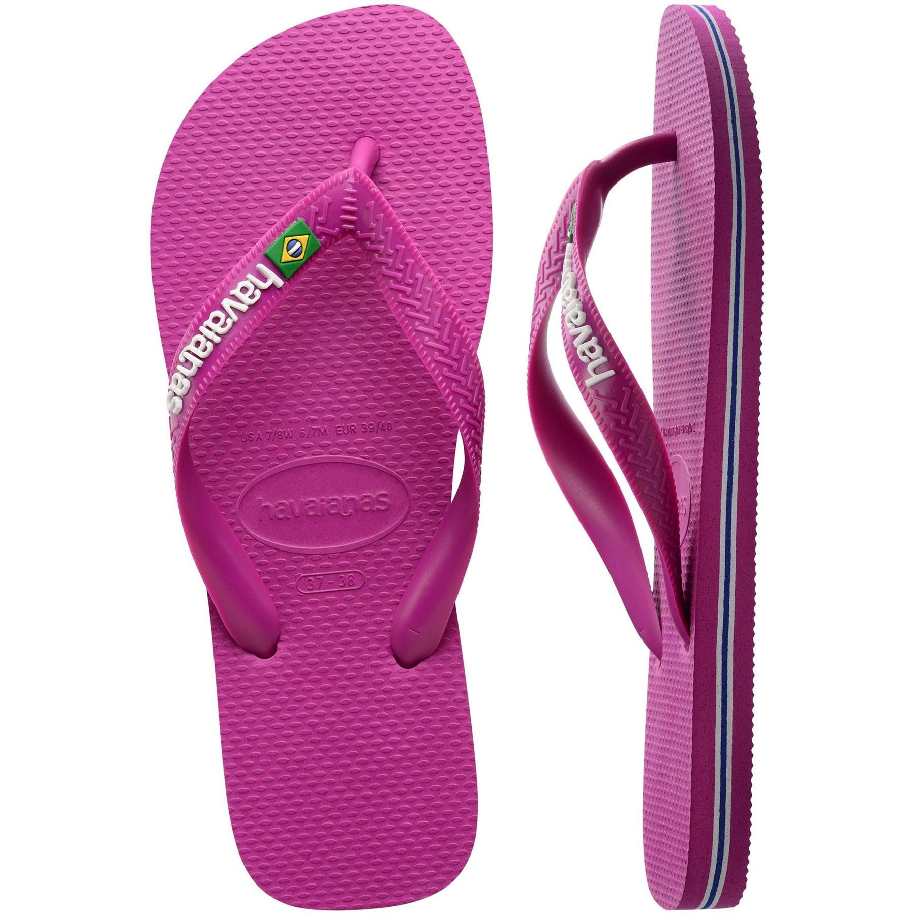 Havaianas Womens Hav. Brasil Logo Ruby Red Ruby Red Flip Flops