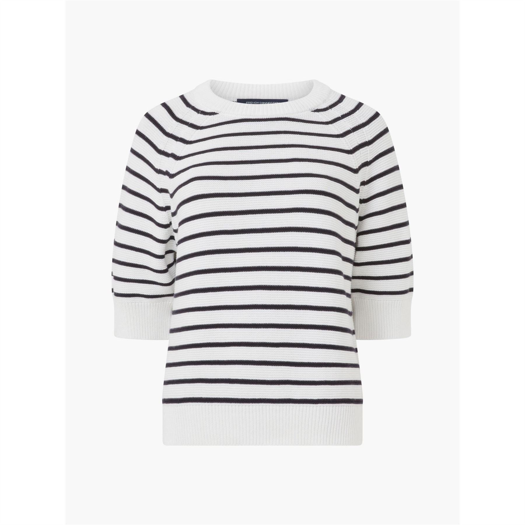 French Connection Lily Crew Neck Short Sleeve Regular Fit Jersey T-Shirt