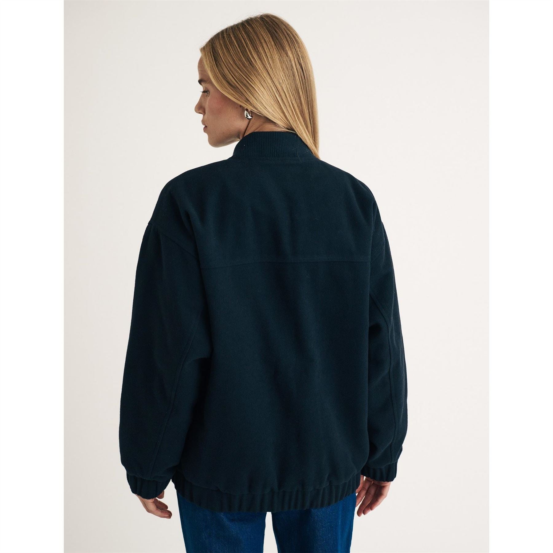 Nobodys Child Relaxed Fit Bomber Jacket with Ribbed Cuff