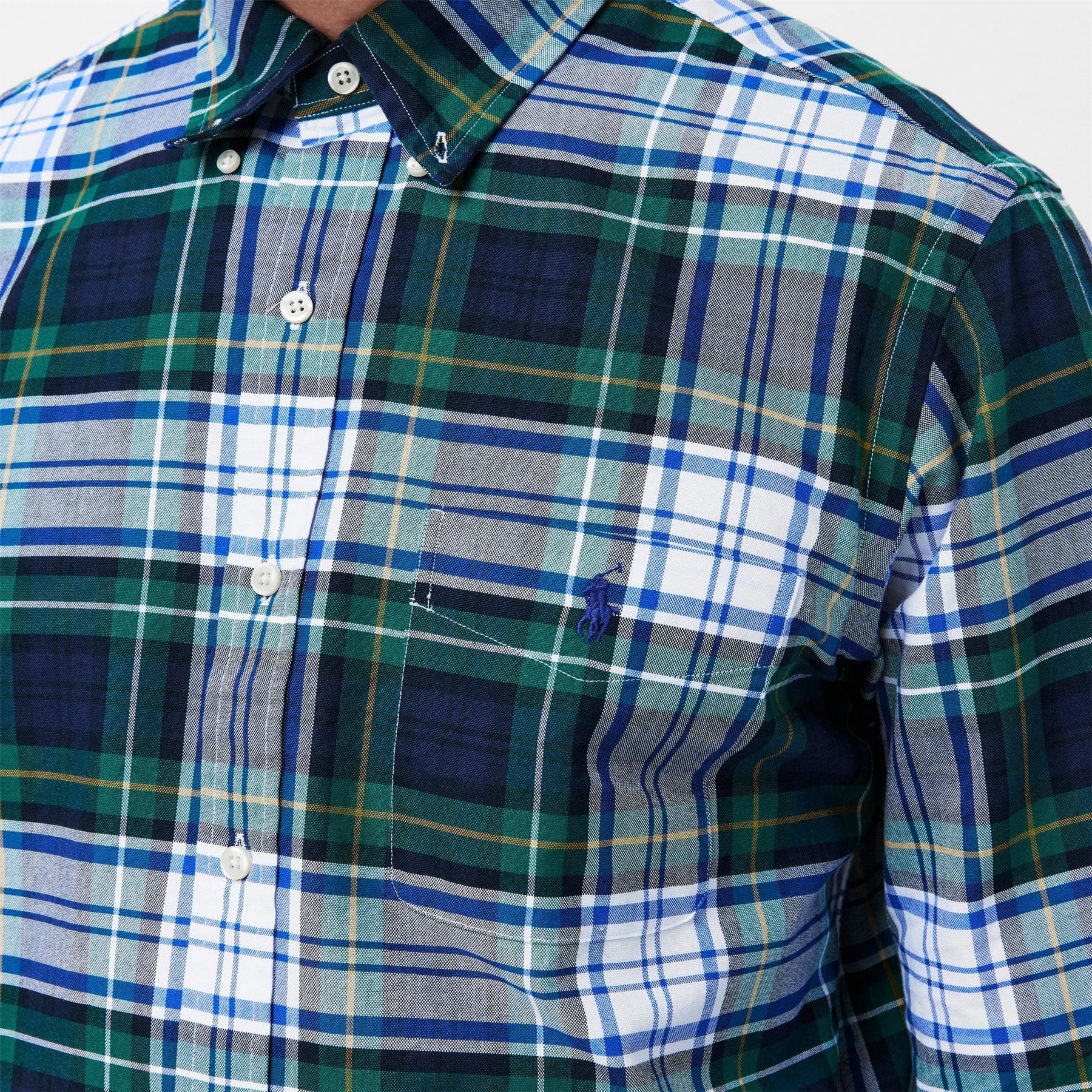Polo Ralph Lauren Checkered Button Down Collar Long Sleeve Shirt