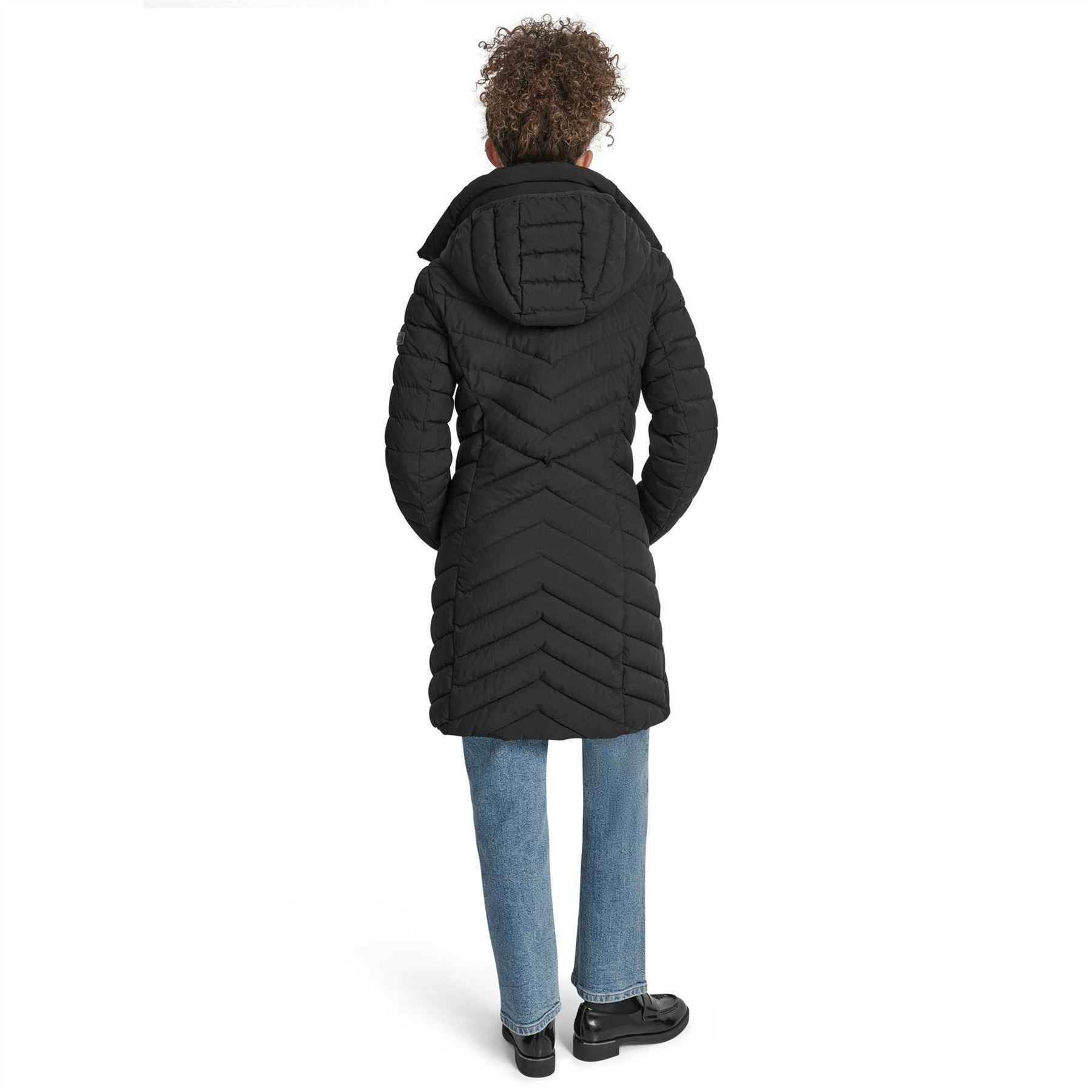 DKNY Double Zipped Medium Puffer Jacket