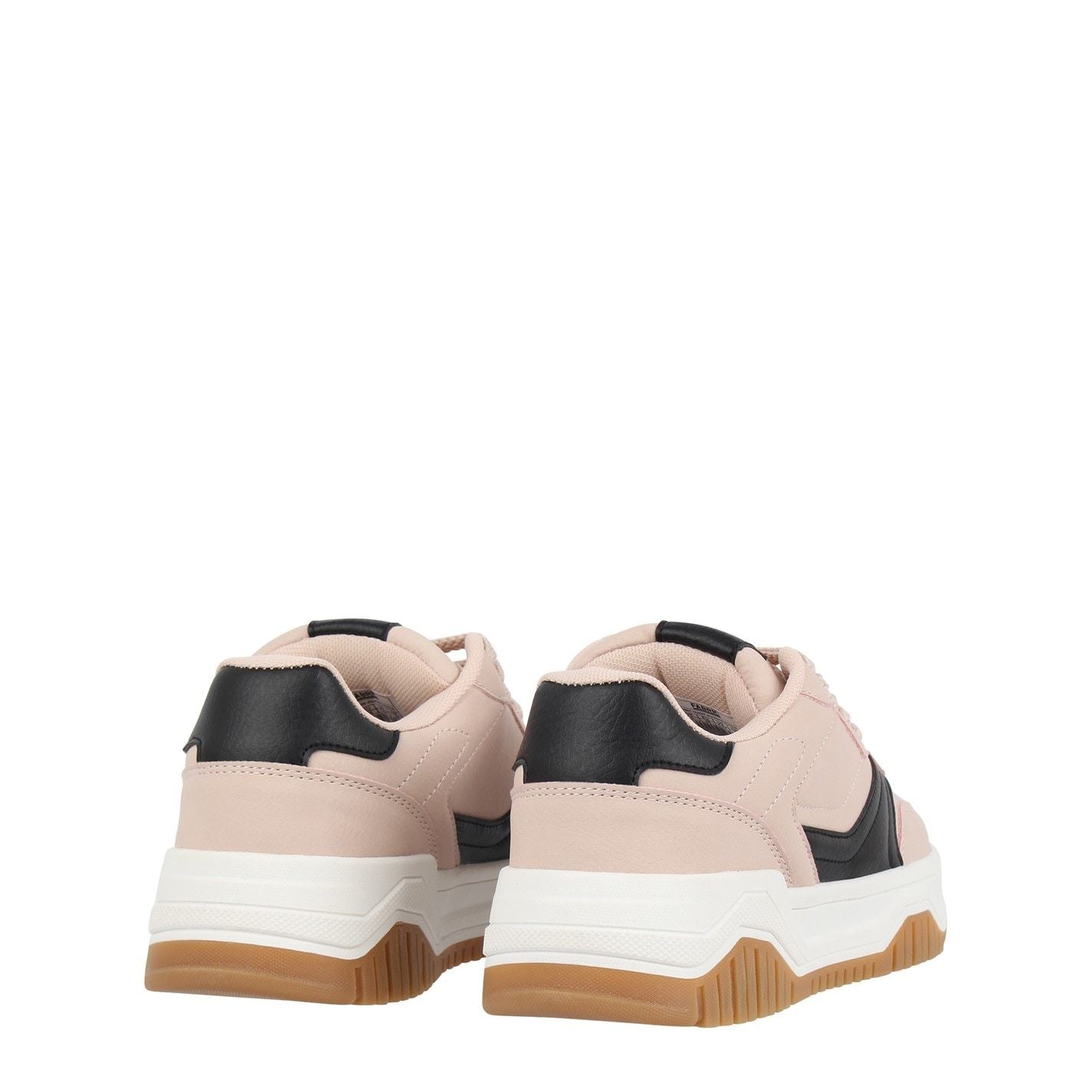 Fabric JN54 Round Toe Flat Heel Trainers