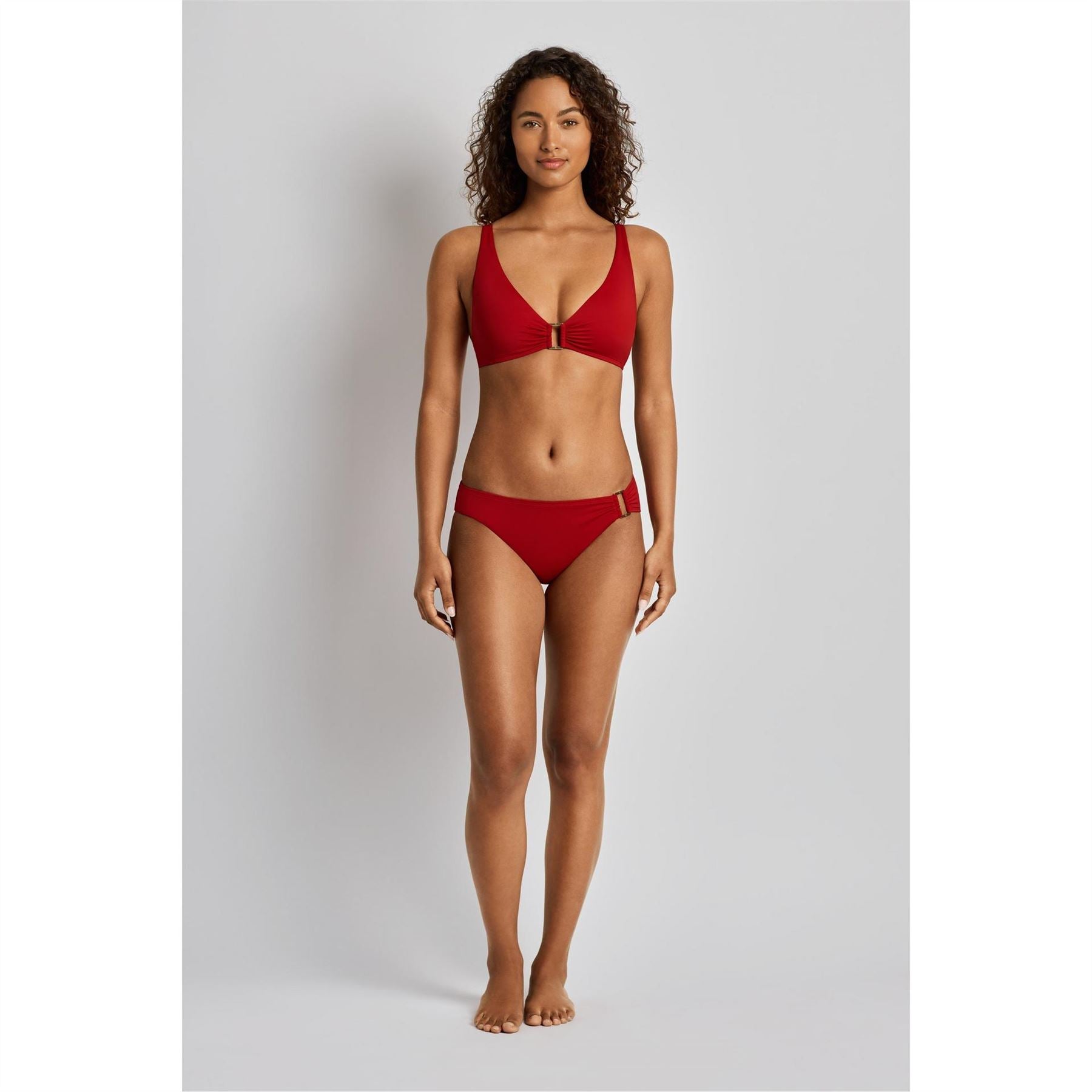 Lauren by Ralph Lauren Front Halter Bikini Top