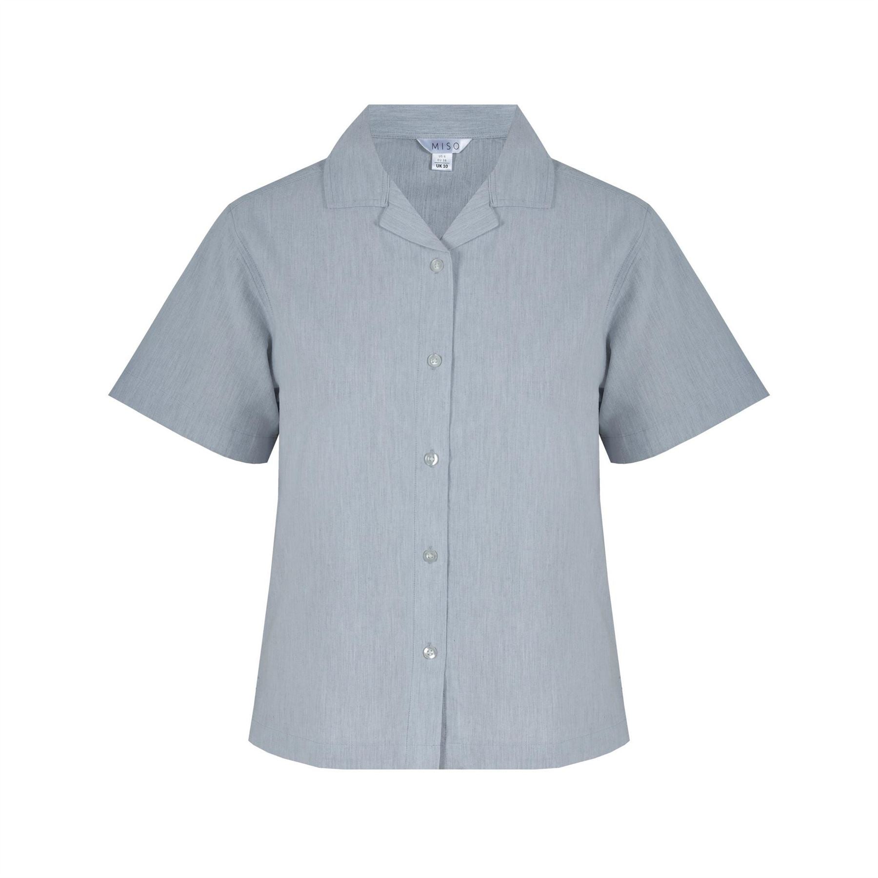 Miso Collared Neck Short Sleeve Shirt Casual Set