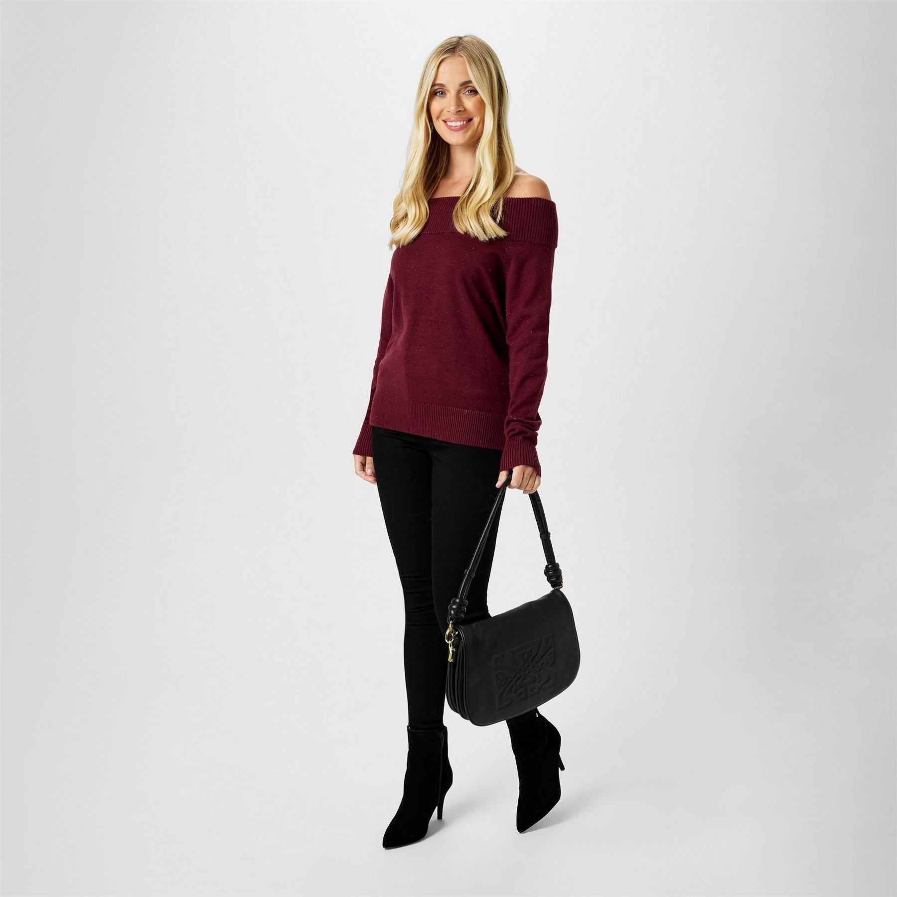 Biba Knitted Bardot Jumper