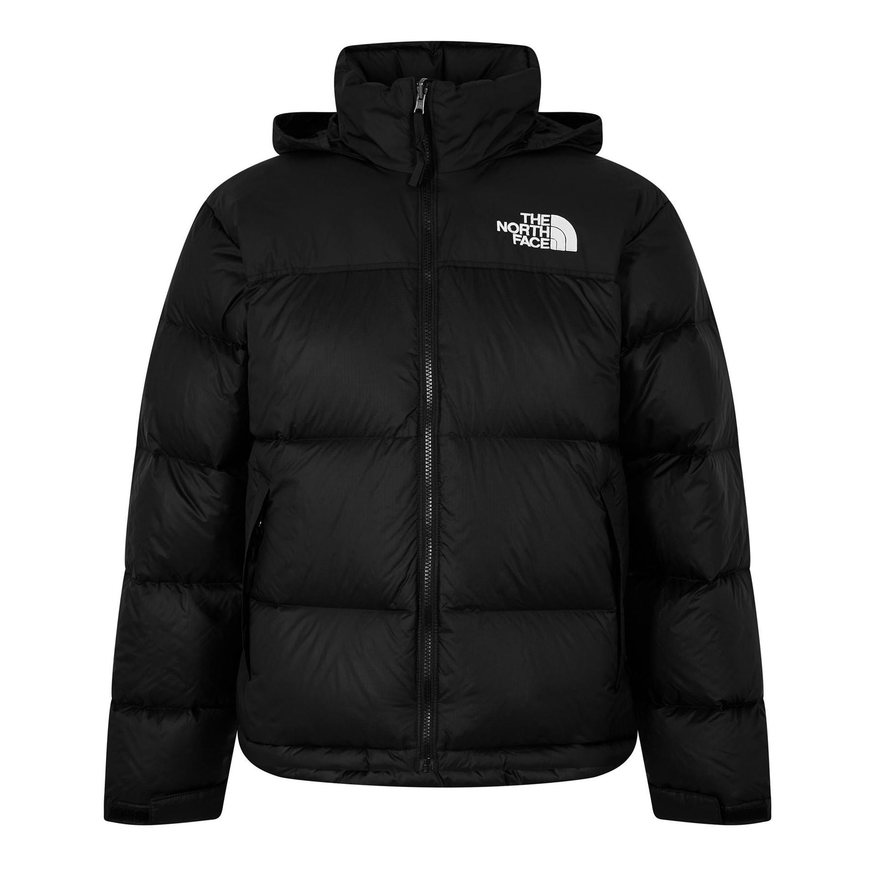 The North Face 1996 Retro Nuptse Down Water Repellent Long Sleeve Short Puffer Jacket