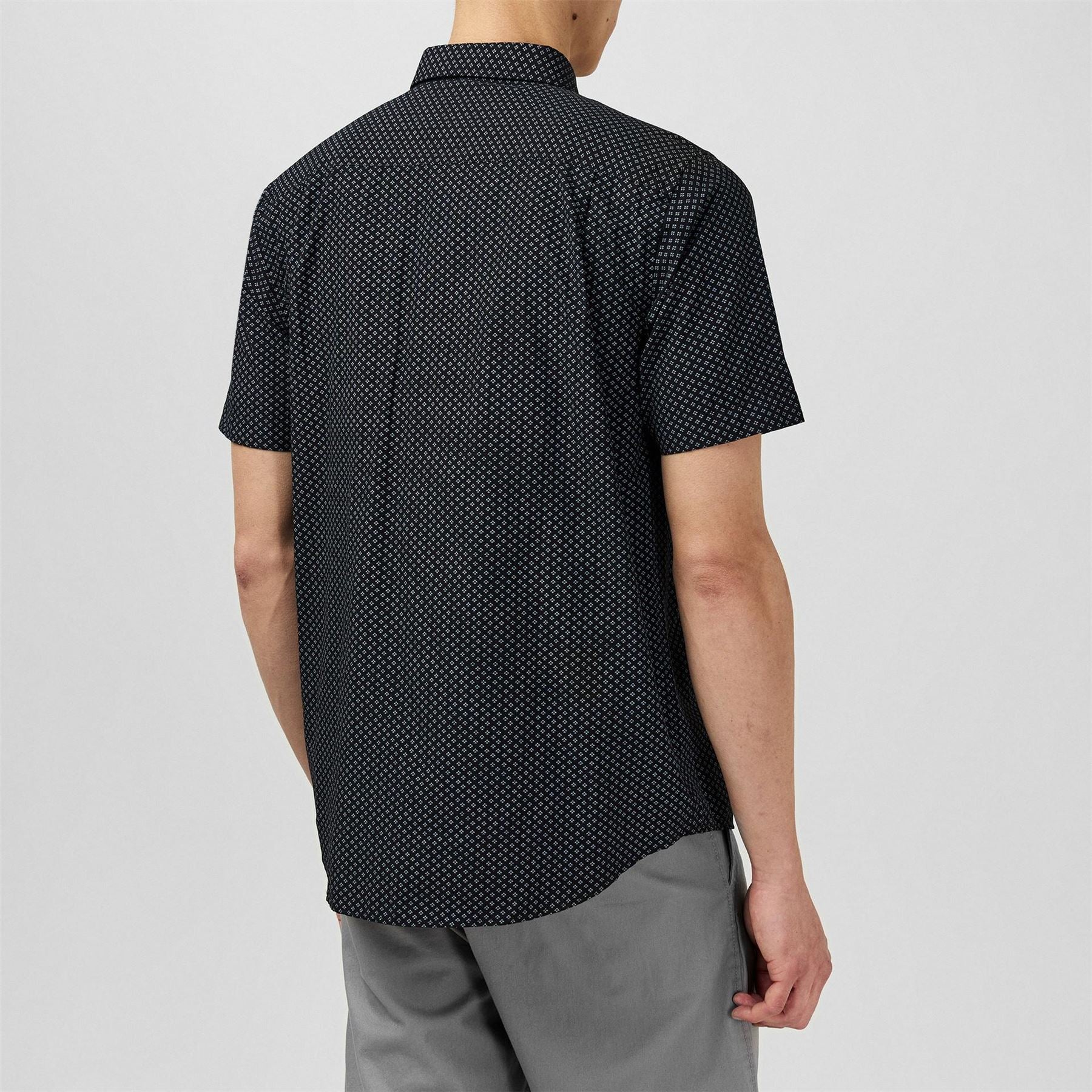 Fabric Mens Short Sleeve Poplin Shirt