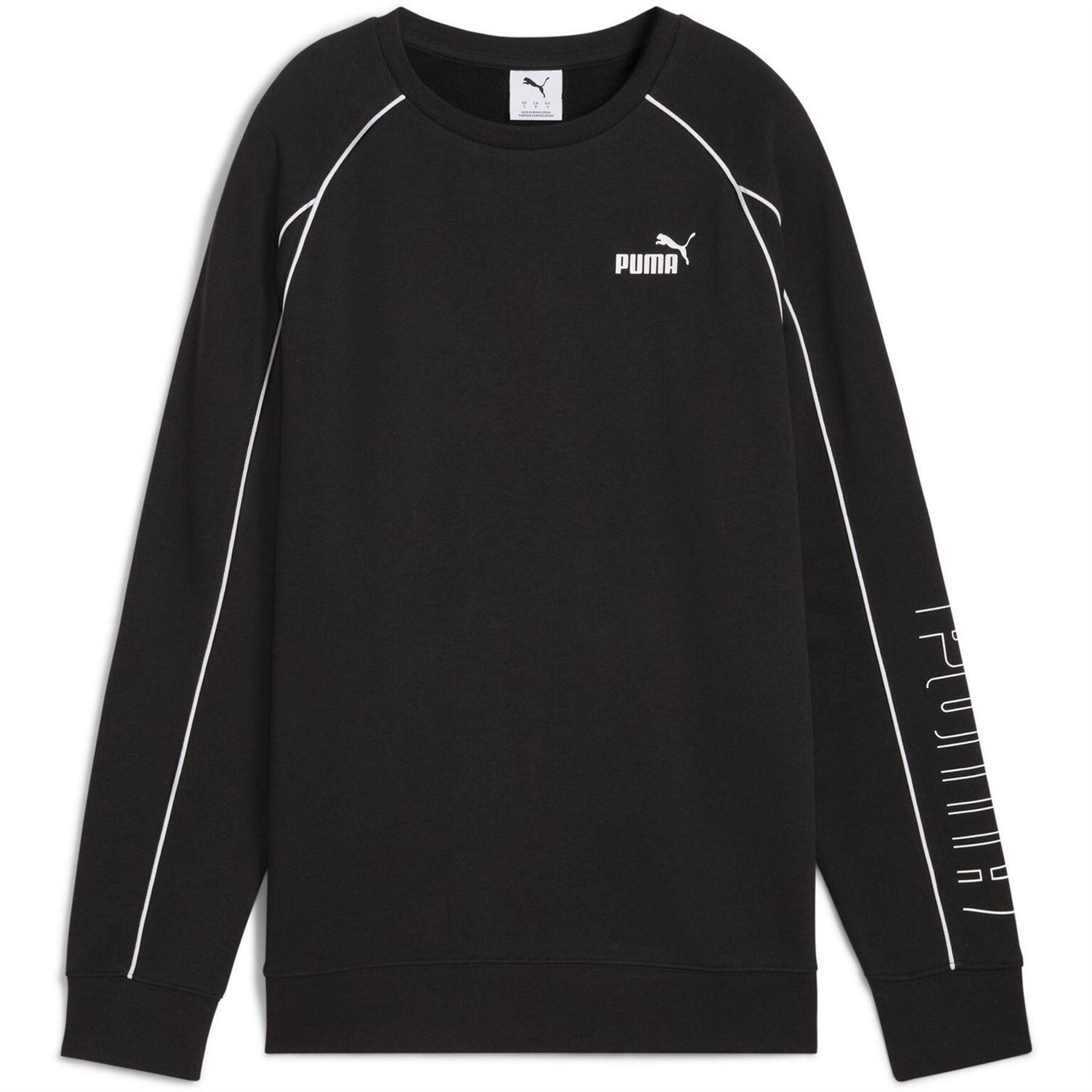 Puma Crew Neck Relaxed Fit Long Sleeve Sweatshirt
