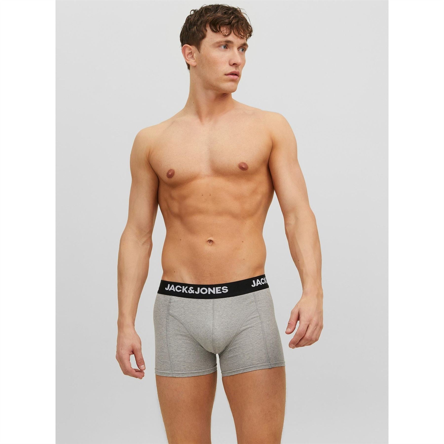 Jack and Jones Mens Anthony 3 Pack Boxer Trunk