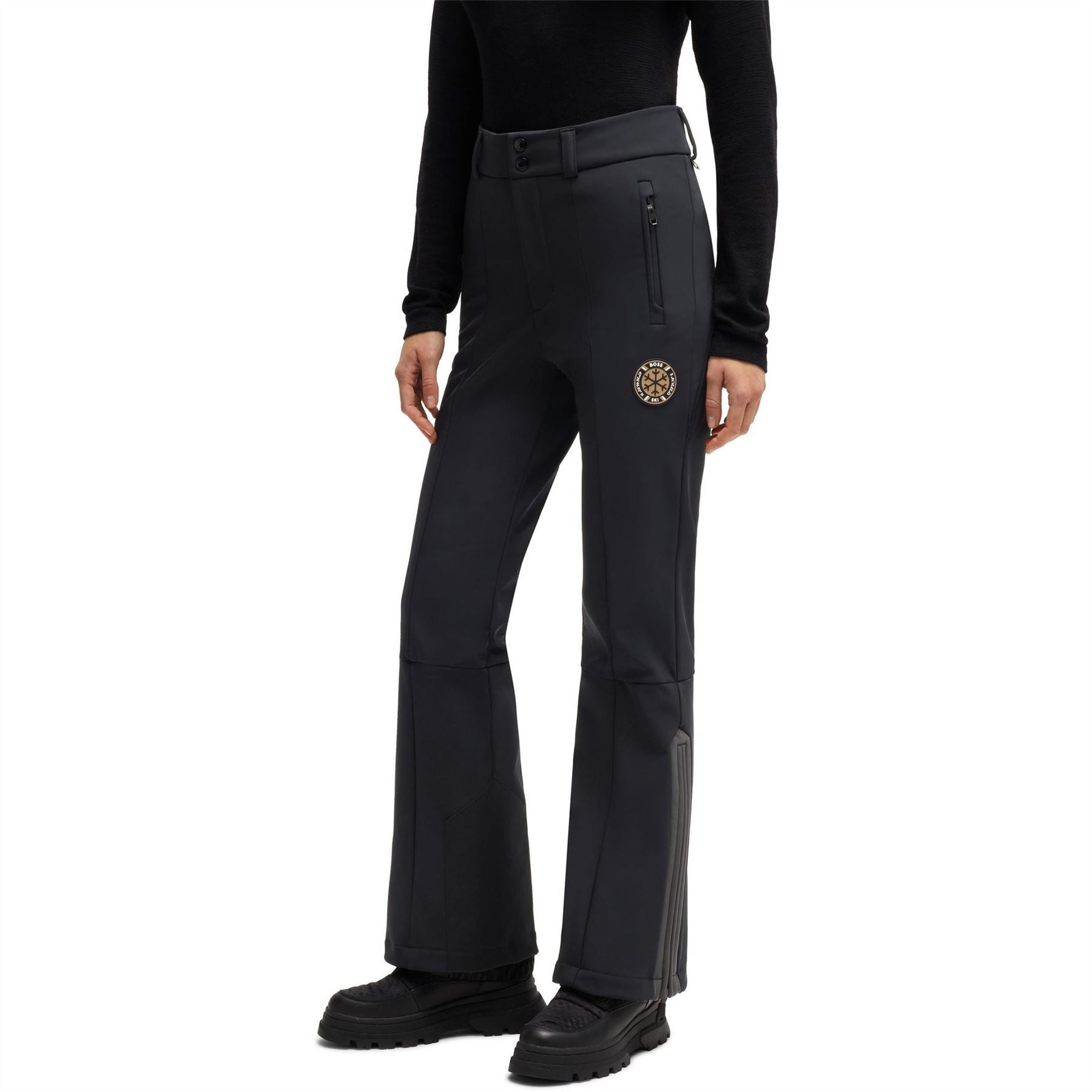 Boss Kern Ski Solid Patterned Flared Ski Pants