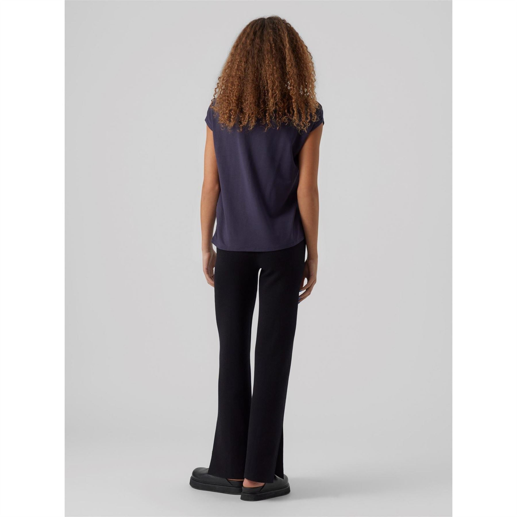 Vero Moda Womens Ava Plain Short Sleeve T-Shirt