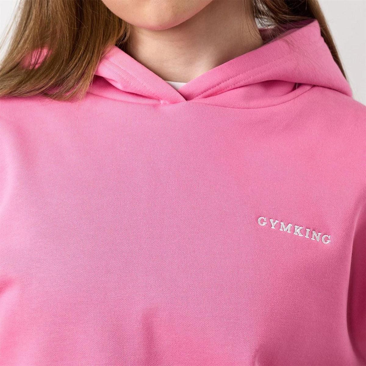 Gym King King Junior 365 Relaxed Fit Hood   Carnation Pink