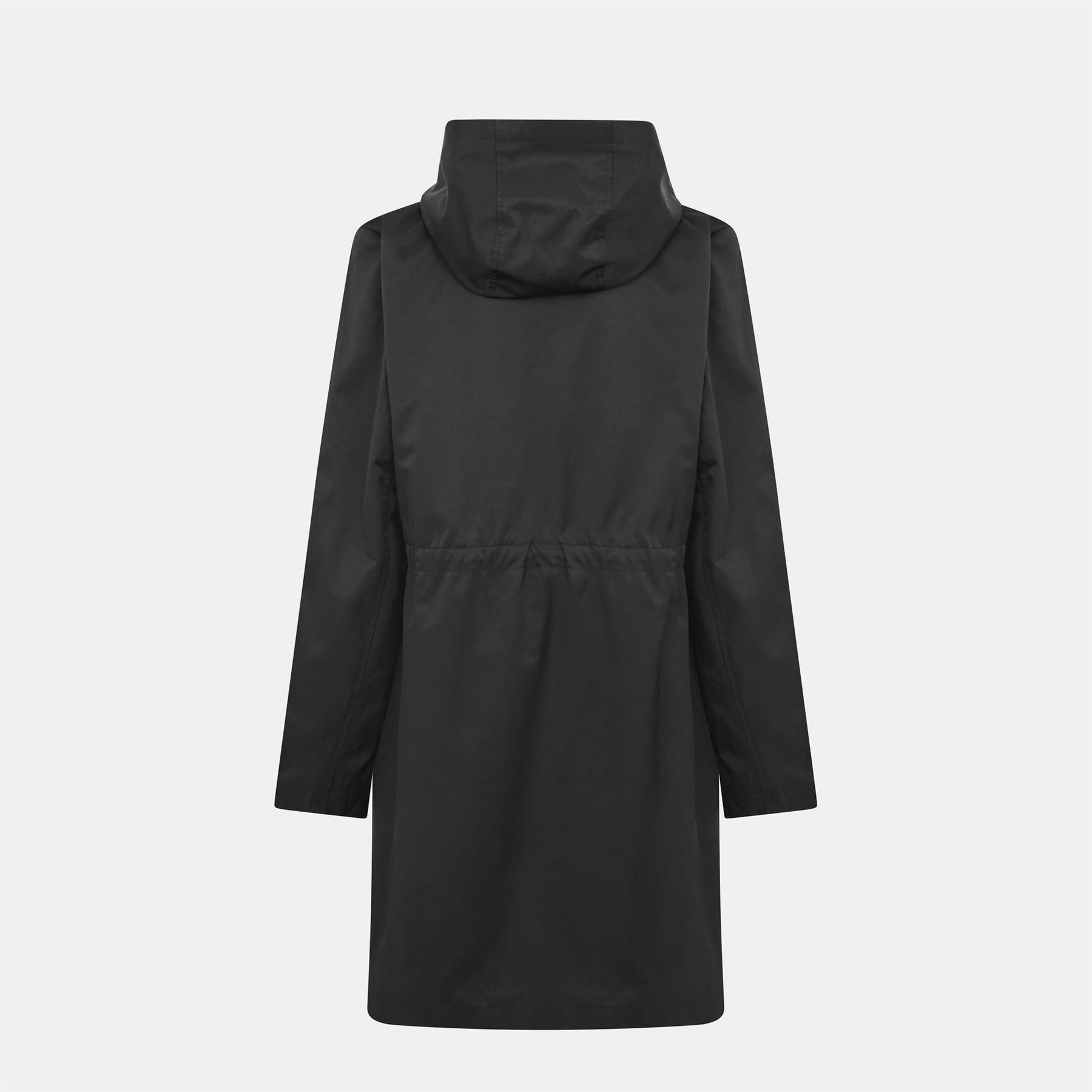 Lauren by Ralph Lauren Solid Patterned Hooded Snap Button Rain Jacket