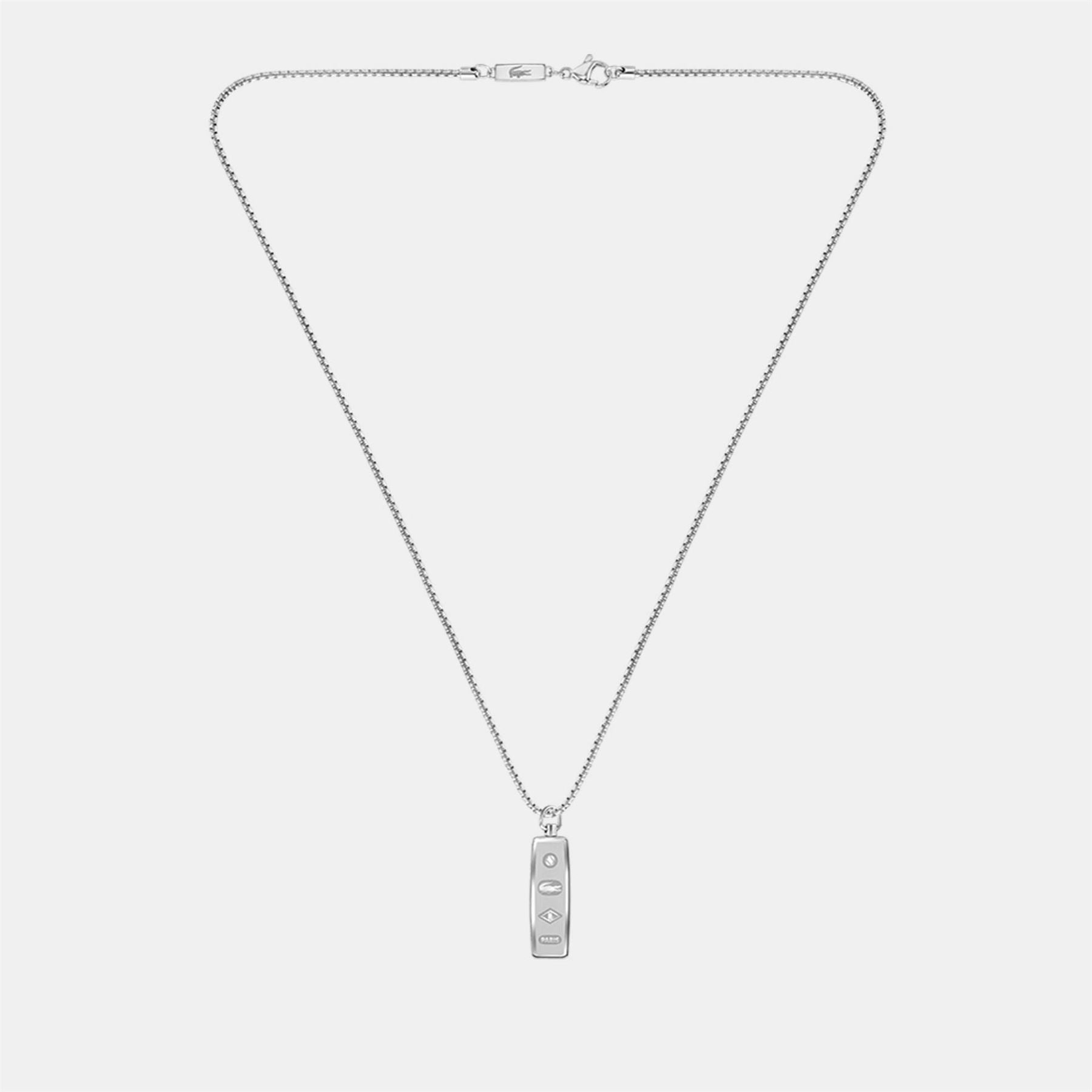 Lacoste Mens District  Reversible Pendant Necklace