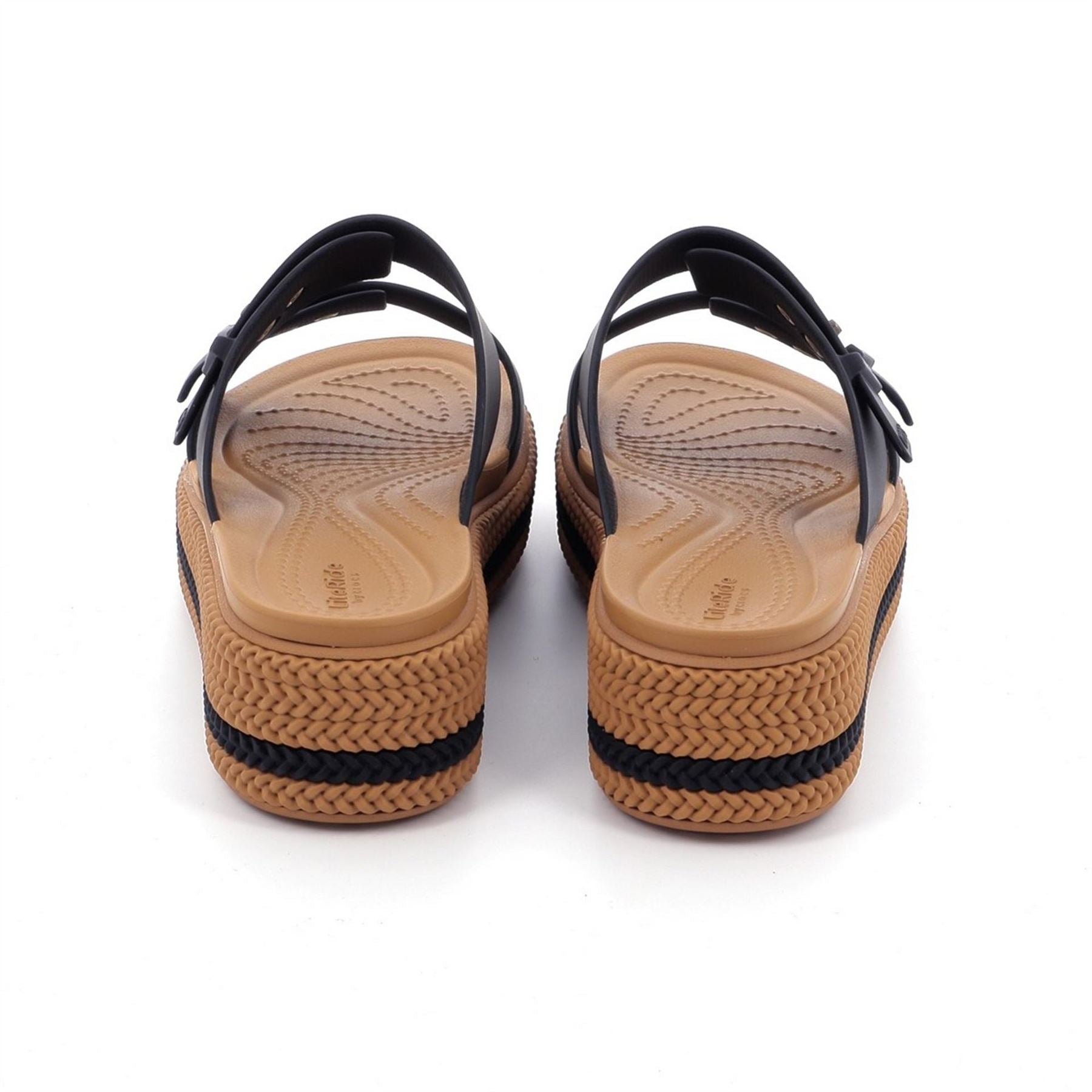 Crocs Brooklyn Woven Open Toe Slide Sandals