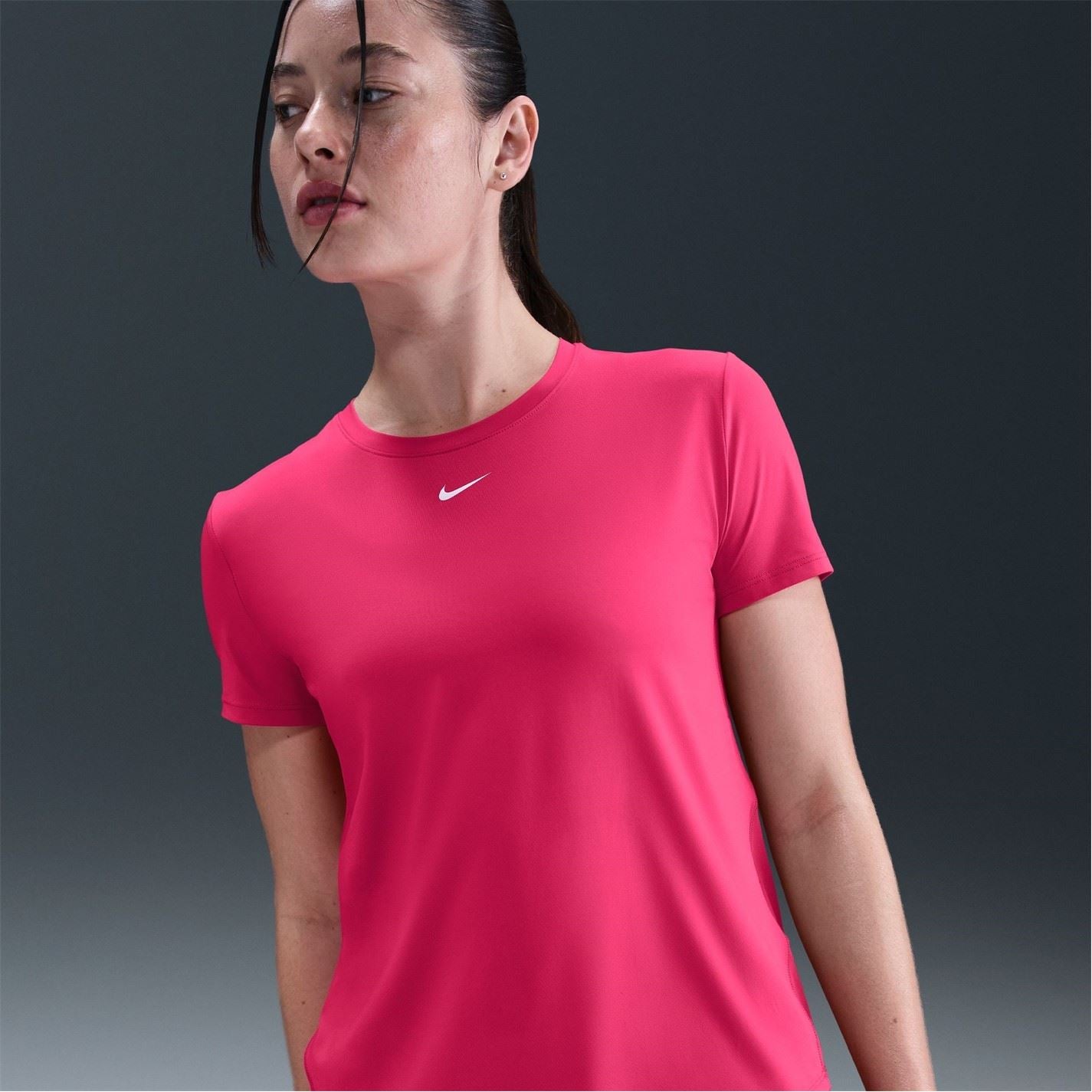 Nike Womens Dri Fit One Standard Fit Short Sleeve Top