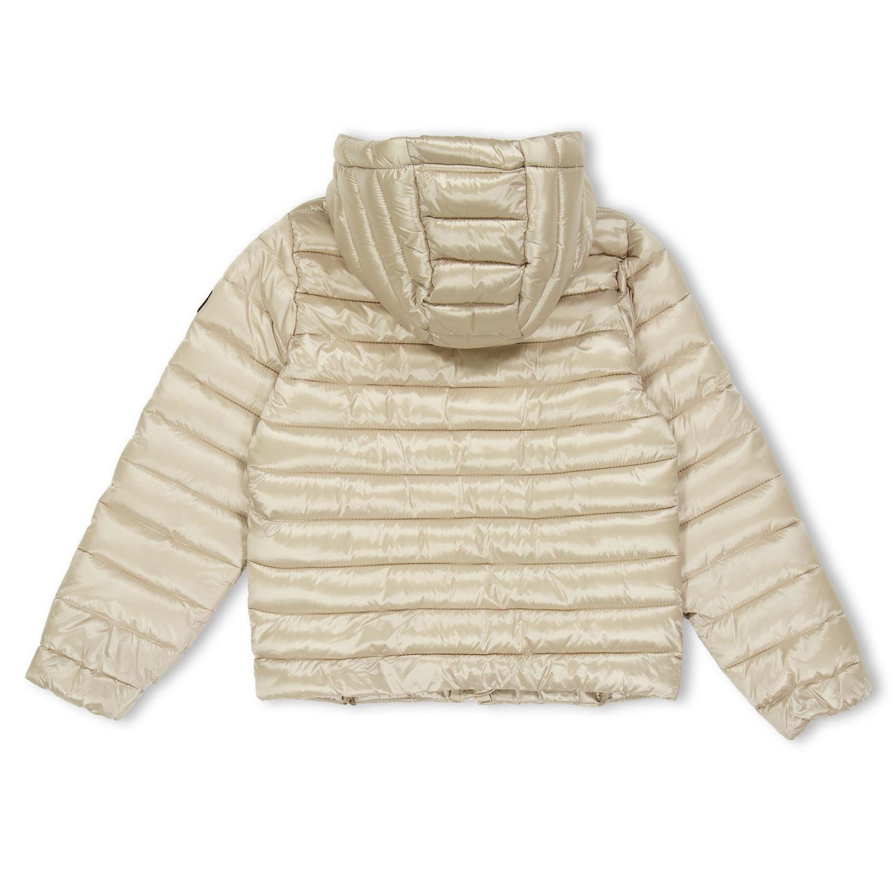 Minoti Girls Quilted Jacket With Hood Zip Fastening Grey