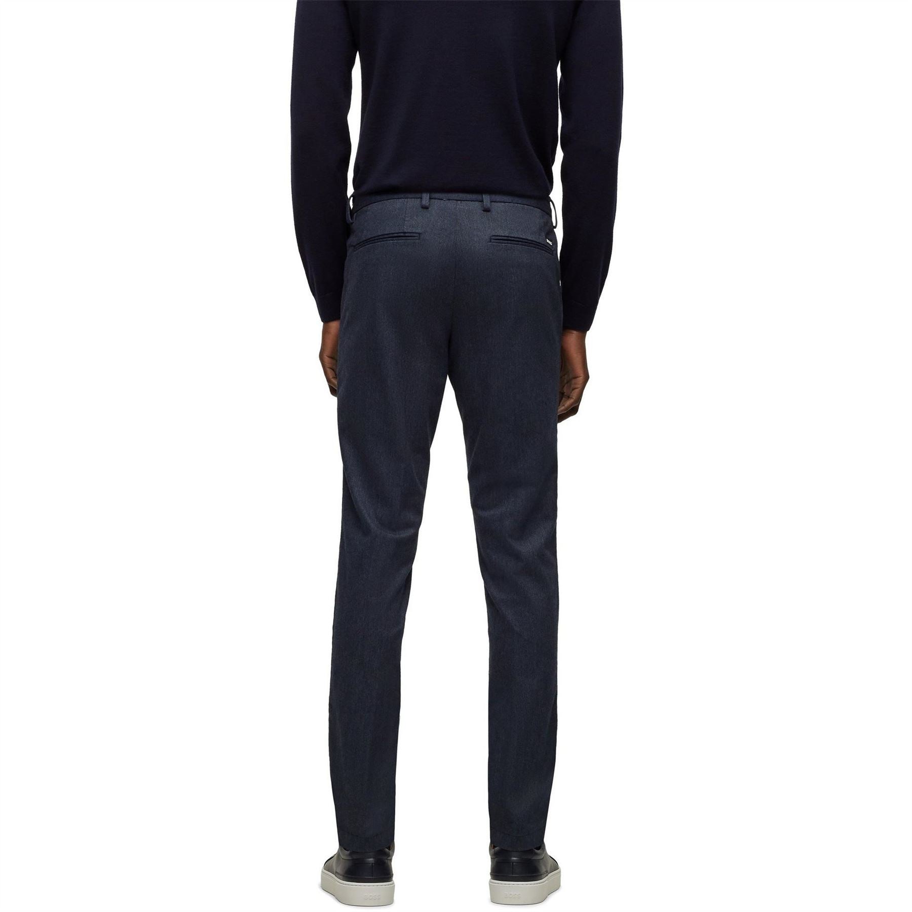 Boss Kaito1 Solid Patterned Straight Trousers