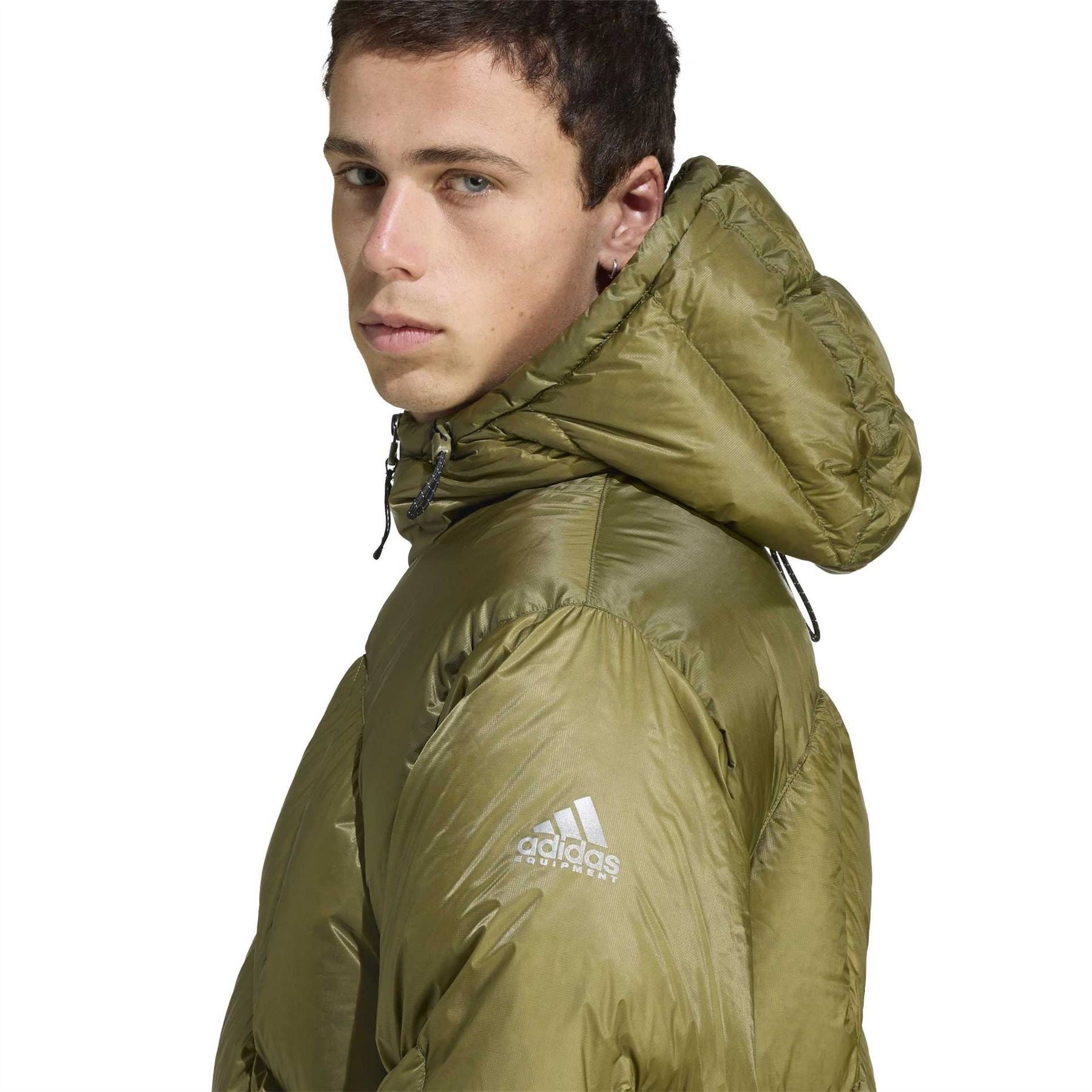 adidas Eqt Full Zip Hooded Short Puffer Jacket