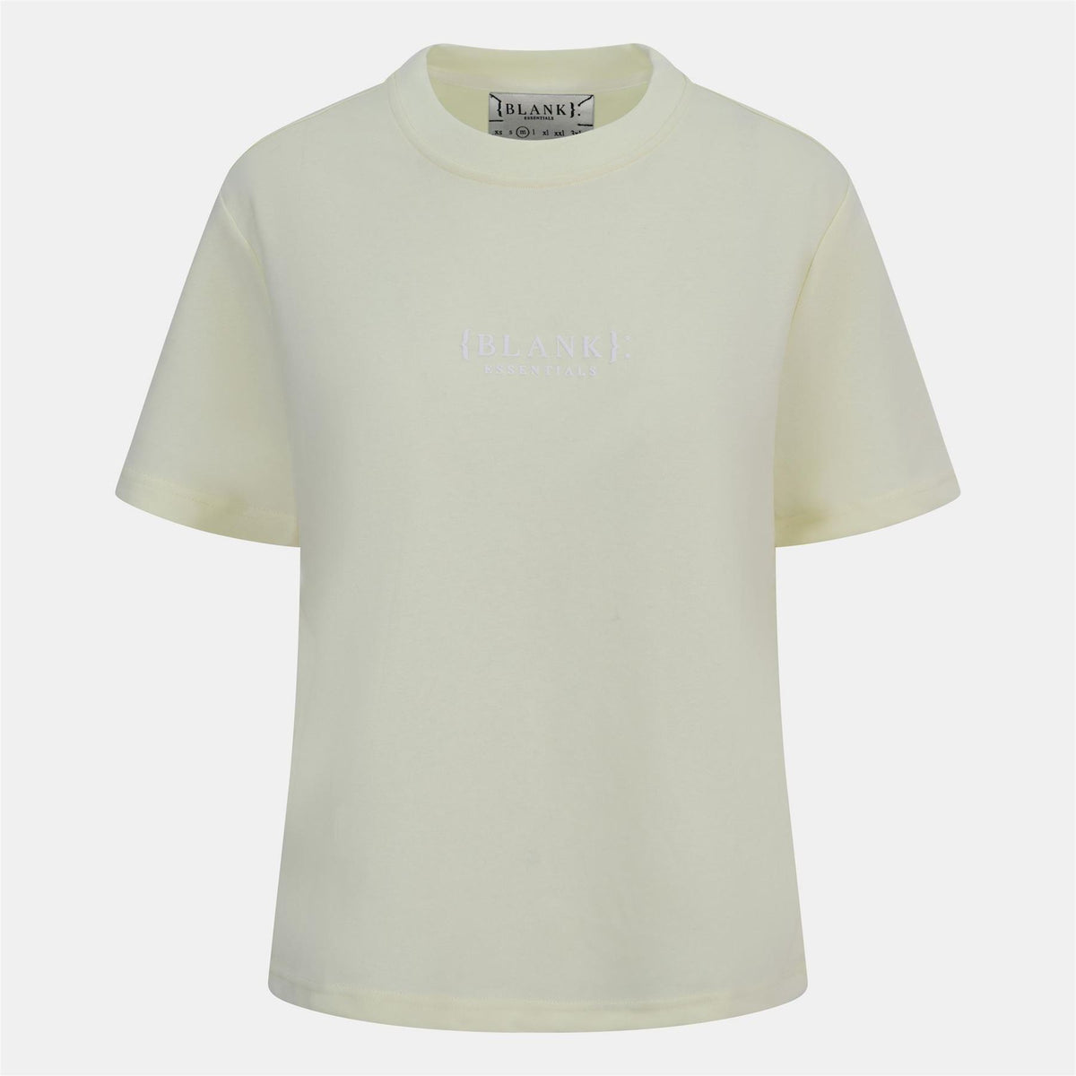 Blank Essentials Embroidered Text Graphic Crew Neck Short Sleeve Boyfriend T-Shirt