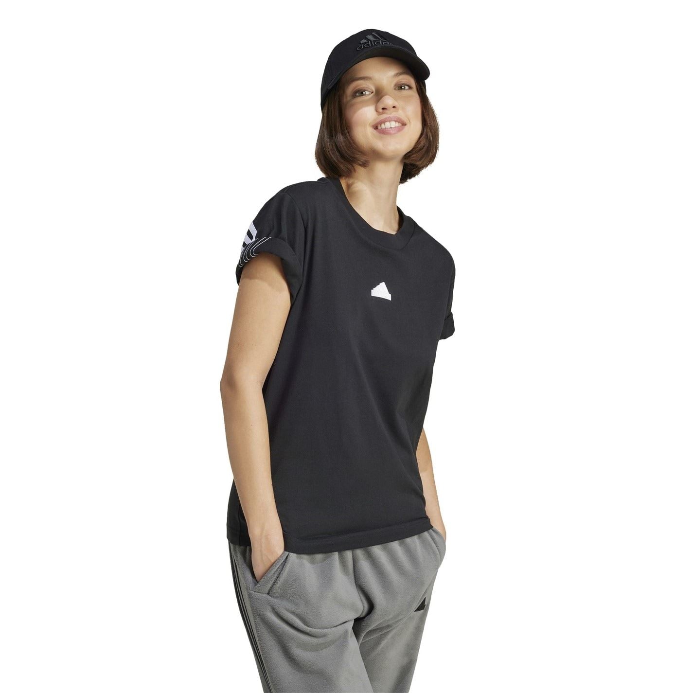 adidas Womens Sportswear Future Icons 3 Stripes T-Shirt