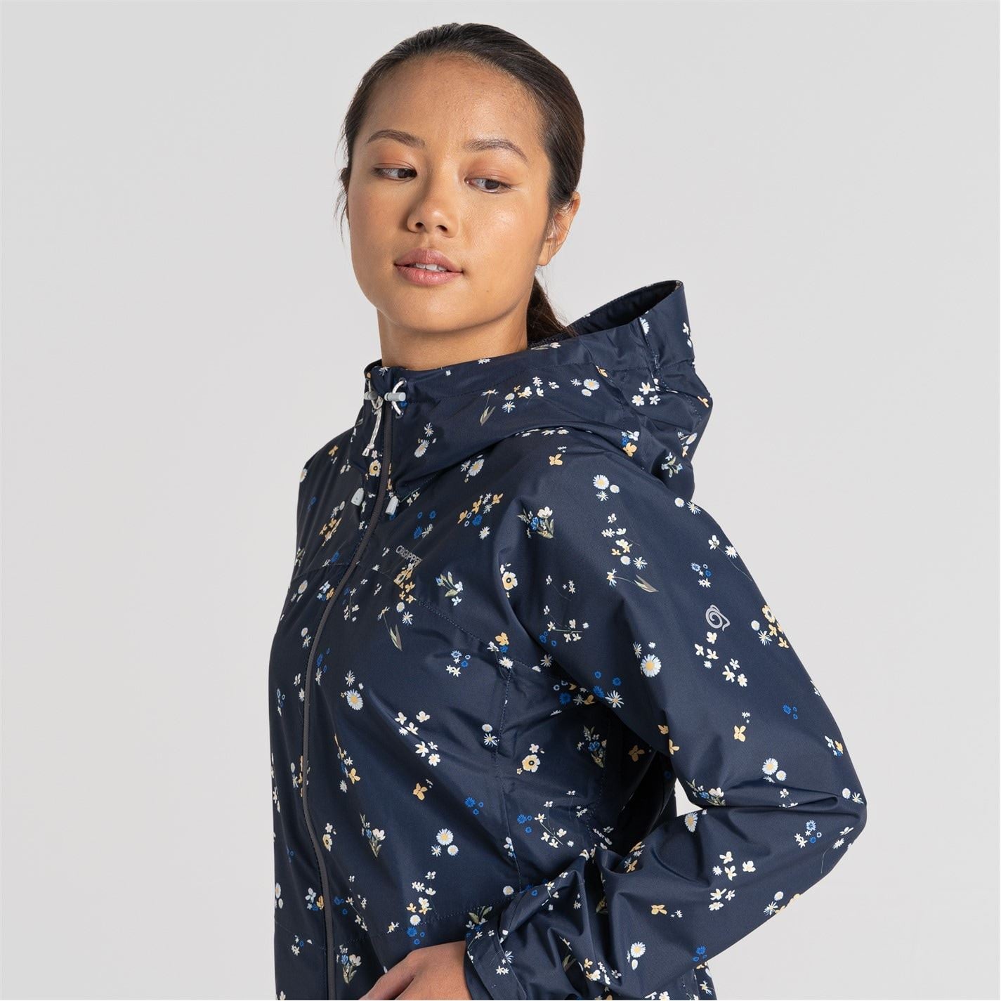 Craghoppers Sariah Hooded Floral Patterned Rain Jacket