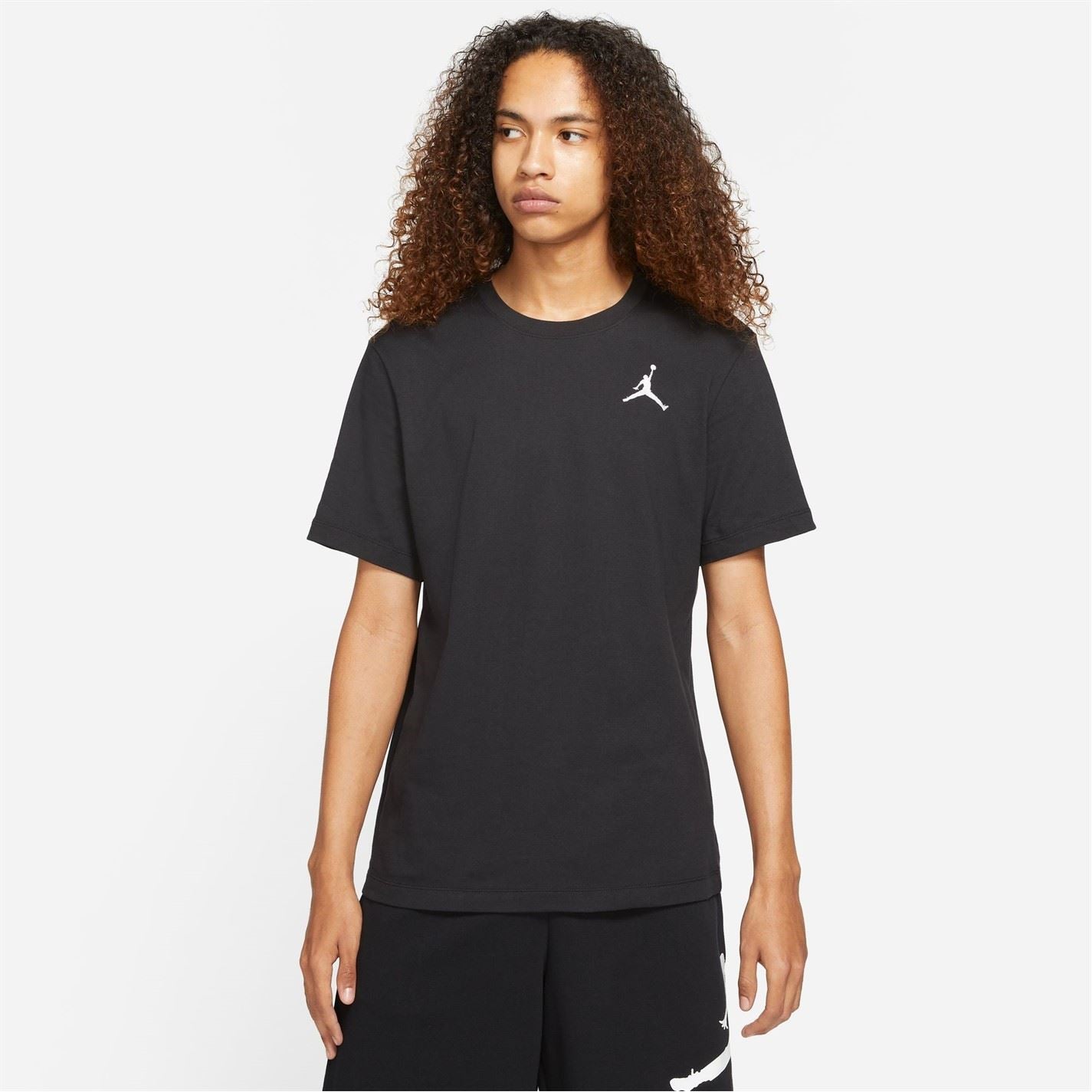 Air Jordan Regular Fit Small Logo Print Crew Neck T-Shirt
