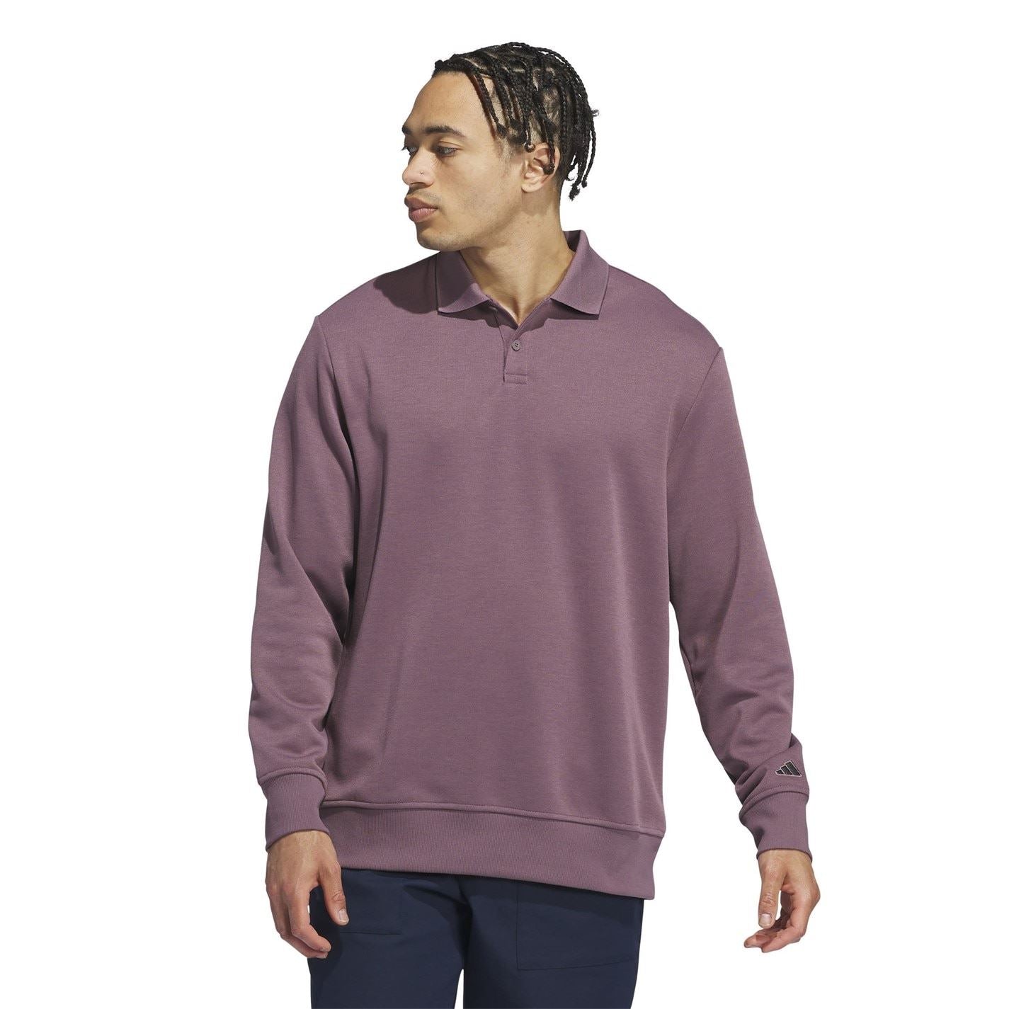 adidas Mens Go To Long Sleeve Polo Shirt