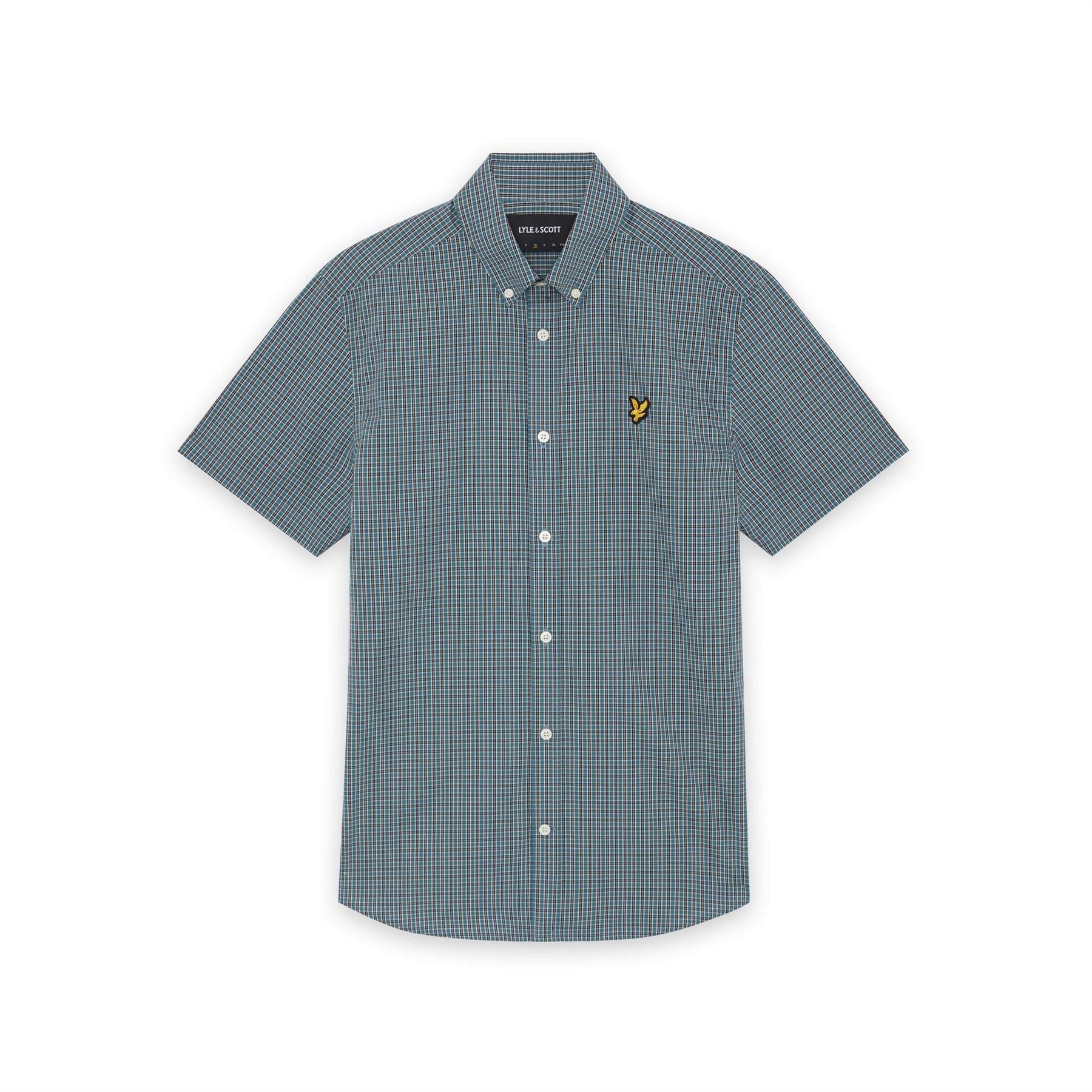 Lyle and Scott Patterned Short Sleeve Shirt