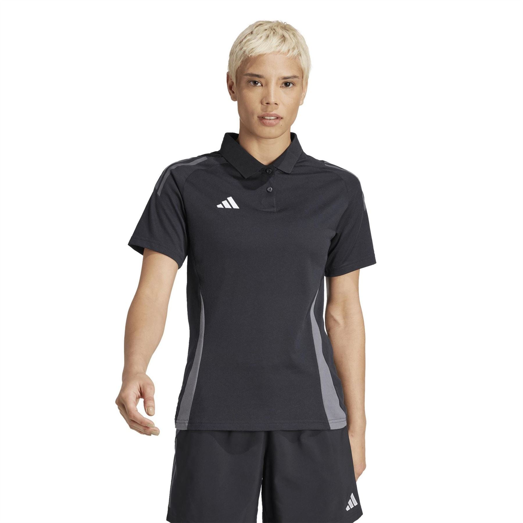 adidas Collared Neck Raglan Sleeve Polo Shirt