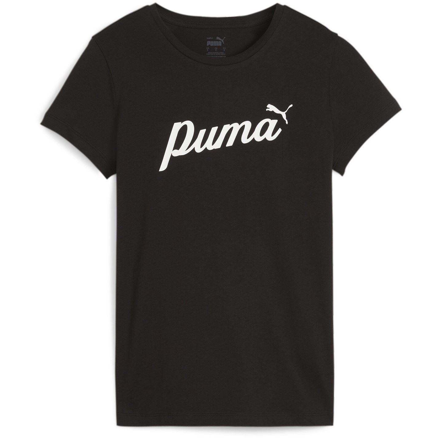 Puma Script Regular Fit Crew Neck T-Shirt