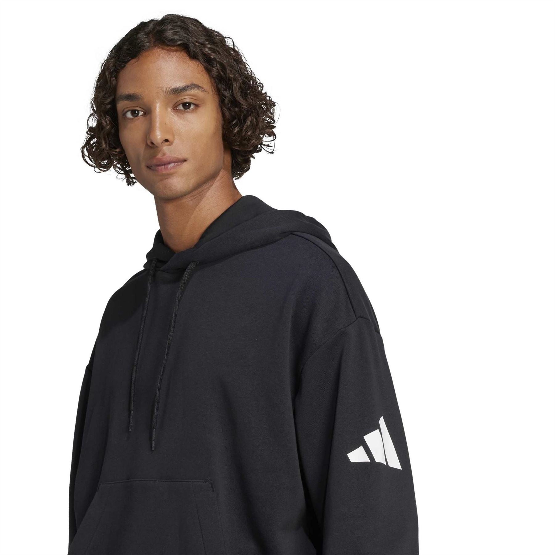 adidas Hooded Neck Oversize Fit Sweatshirt with Kangaroo Pocket