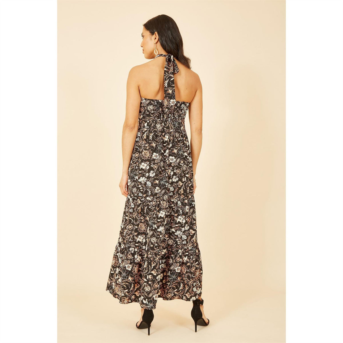 Yumi Batik Cross Neck Maxi Dress