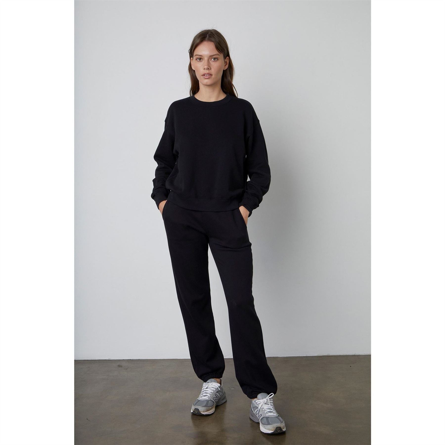 Velvet by Graham and Spencer Corefleece Relaxed Fit Drop Shoulder Long Sleeve Sweatshirt