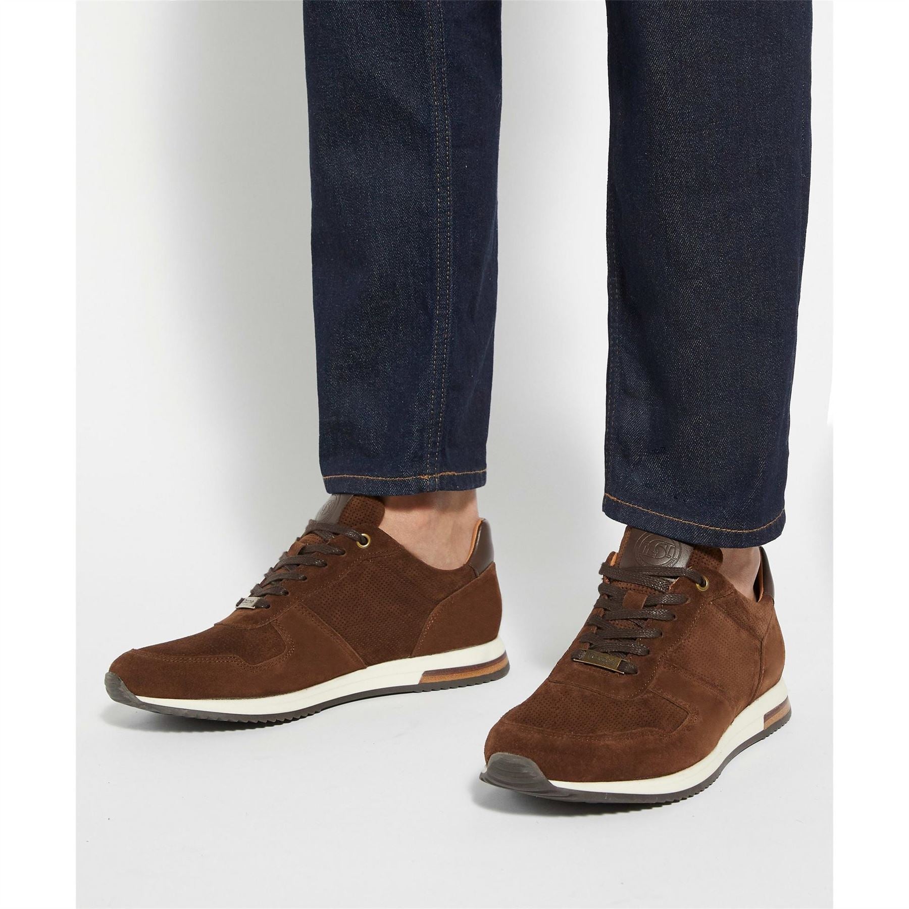Dune London Trilogy Runner Lace Up Low Top Sneakers