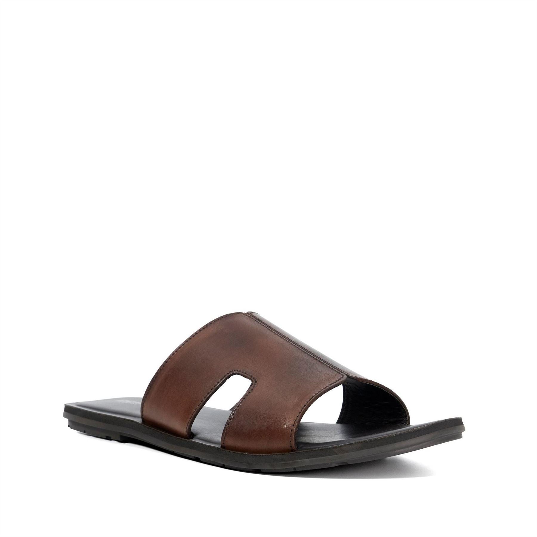 Dune London Men's Itos Leather Flat Sandals Open Toe Flat Sandals