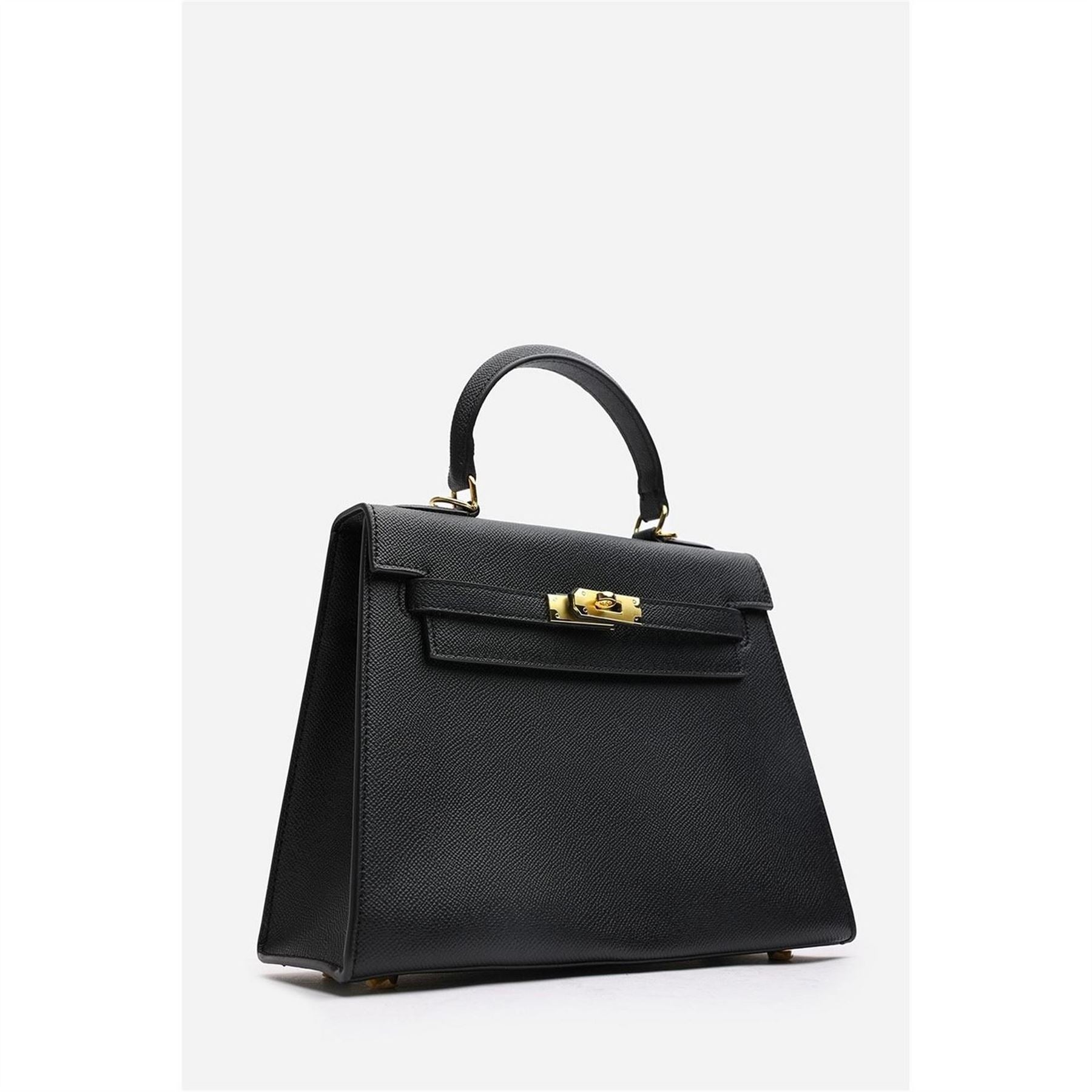 Wheres That From Handle Satchel Mini Tote Bag With Turn Lock