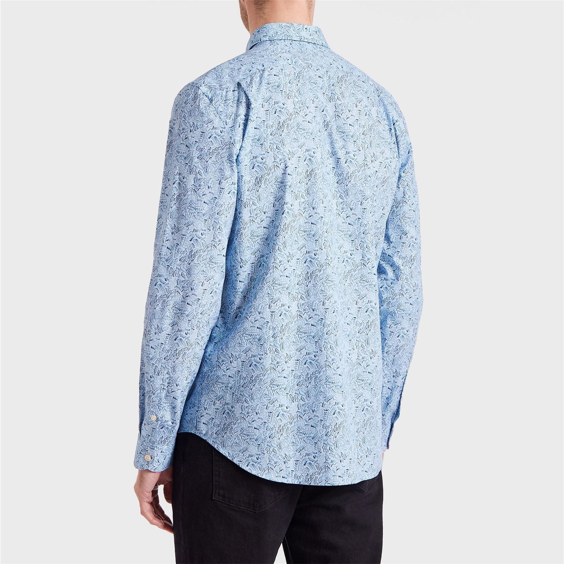 PS Paul Smith Long Sleeve Patterned Tailored Fit Shirt